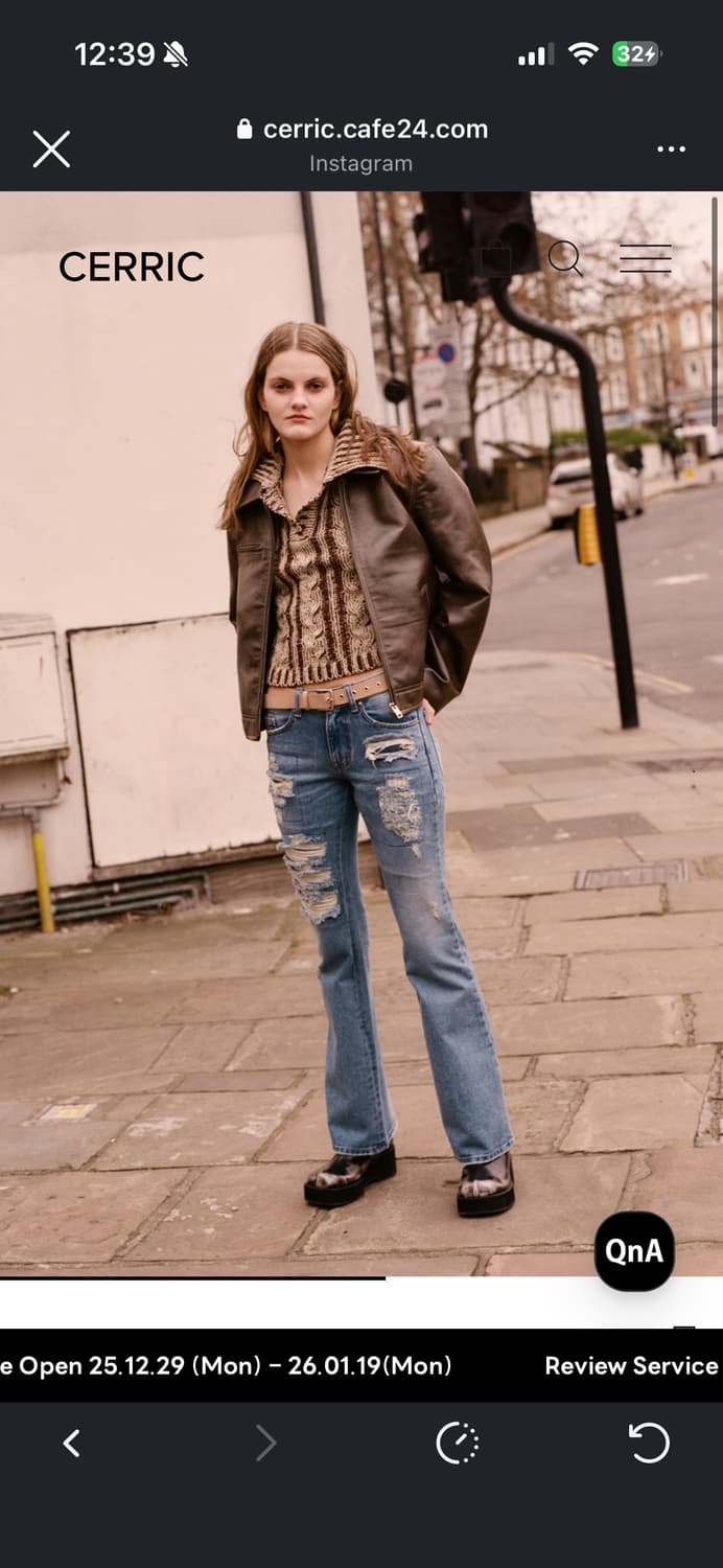 세릭 디스트로이드 데님팬츠 1사이즈 상품이미지3