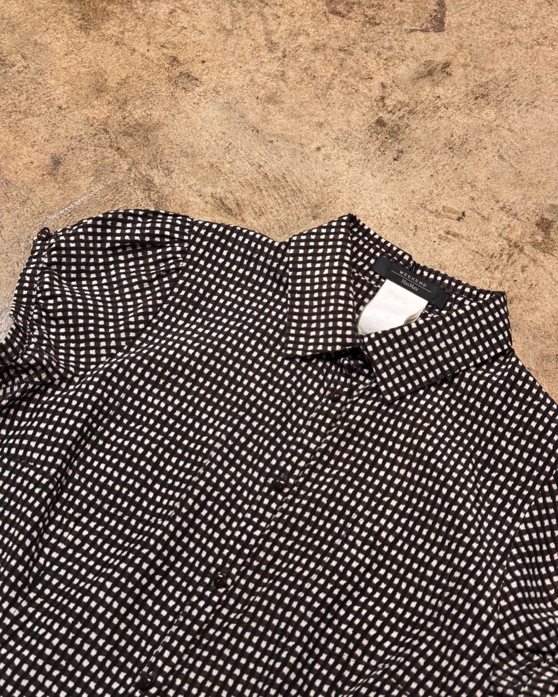 44 ) MaxMara Check Puff Blouse 상품이미지5
