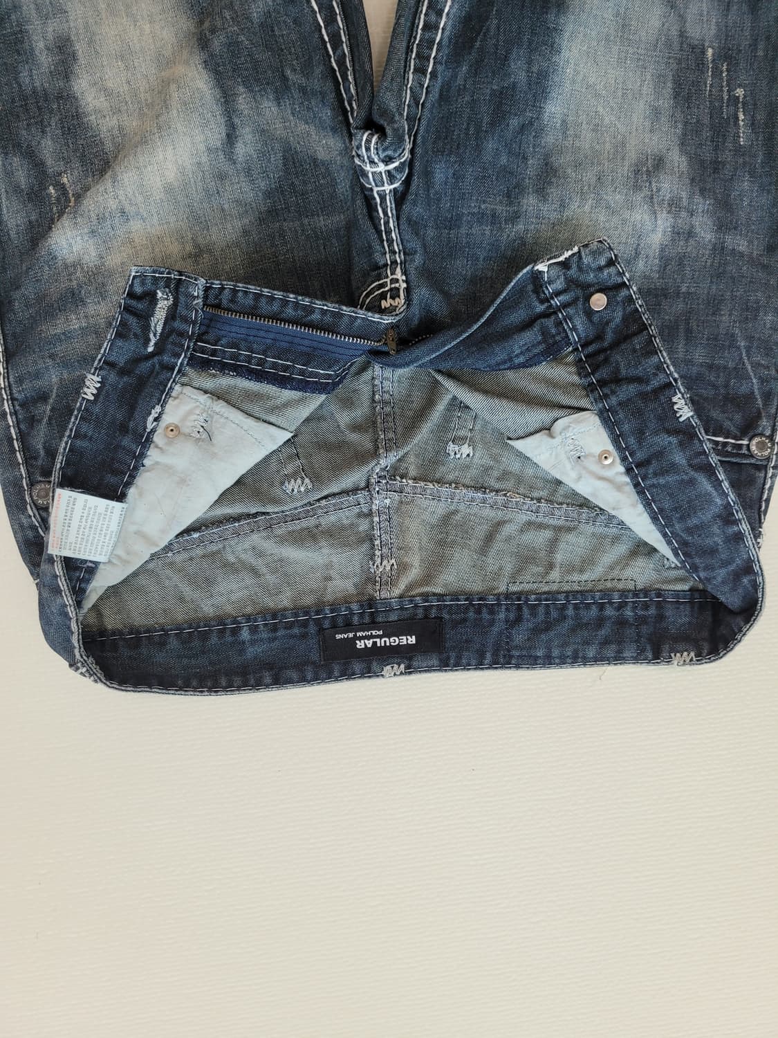 폴햄 POLHAM 남자 워싱 청바지 32 다크네이비 상품이미지5