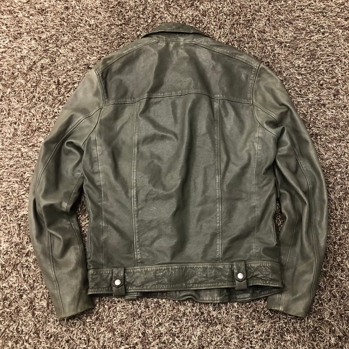 올세인츠 양가죽 라이더 레더 가죽 바이커 자켓 상품이미지5