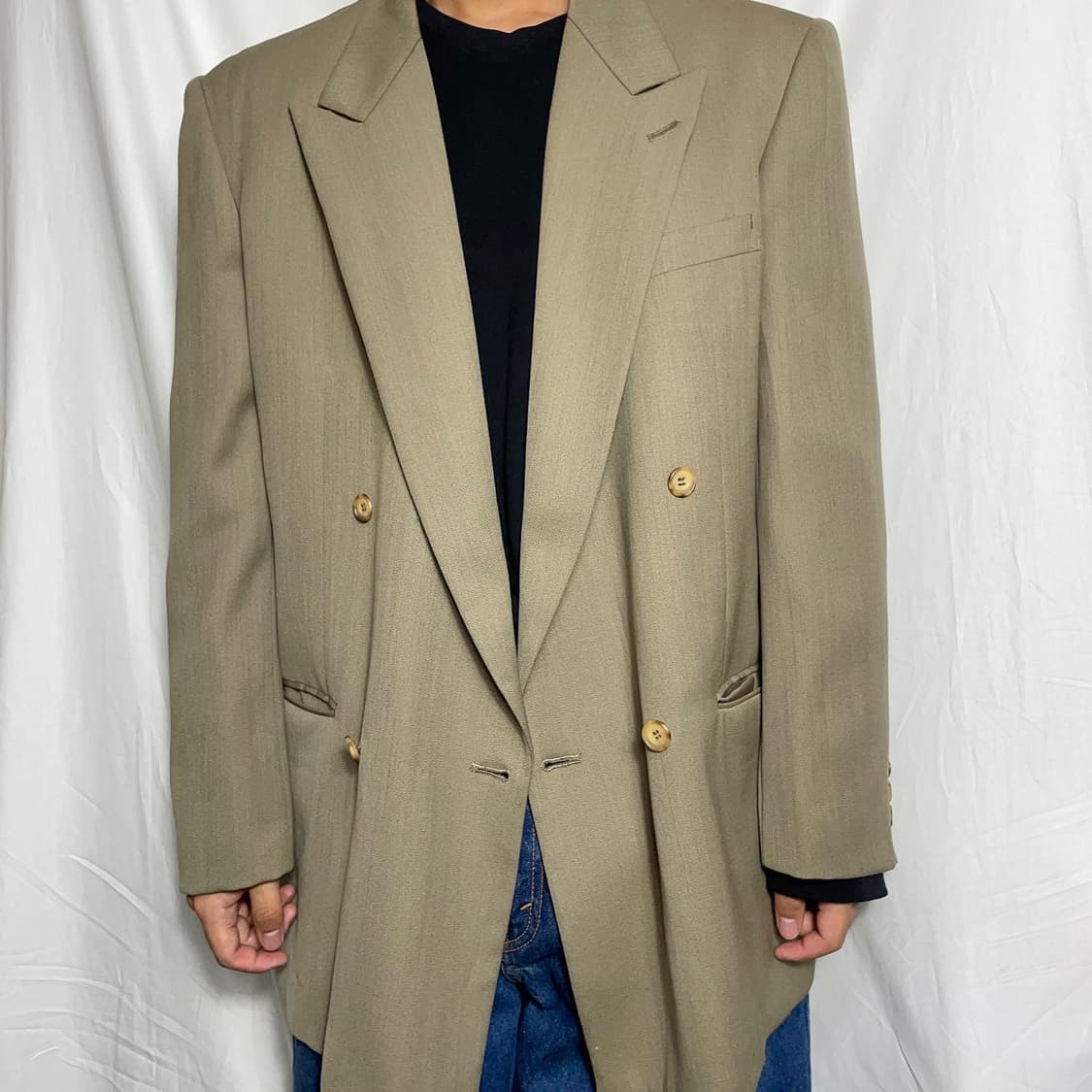 대디핏 더블 블레이저 JP vtg Regretman 상품이미지2
