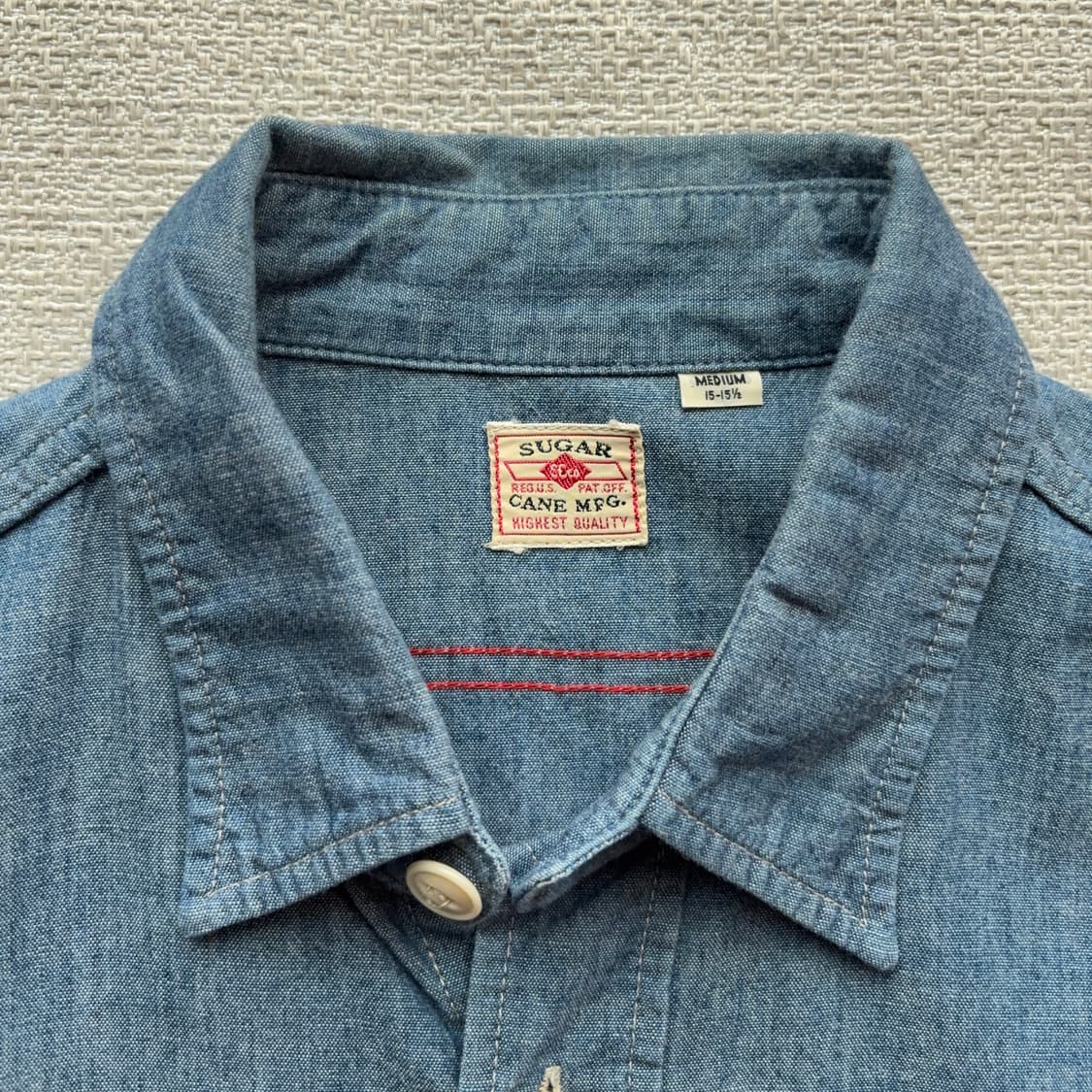 슈가케인 Sugar Cane 샴브레이 셔츠 (일본 생산) 상품이미지8