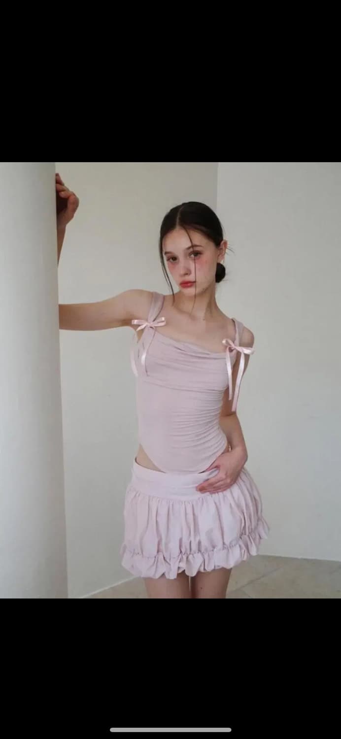 드라이로즈 Mellow ribbon sleeveless 리본 슬리브리스 상품이미지1