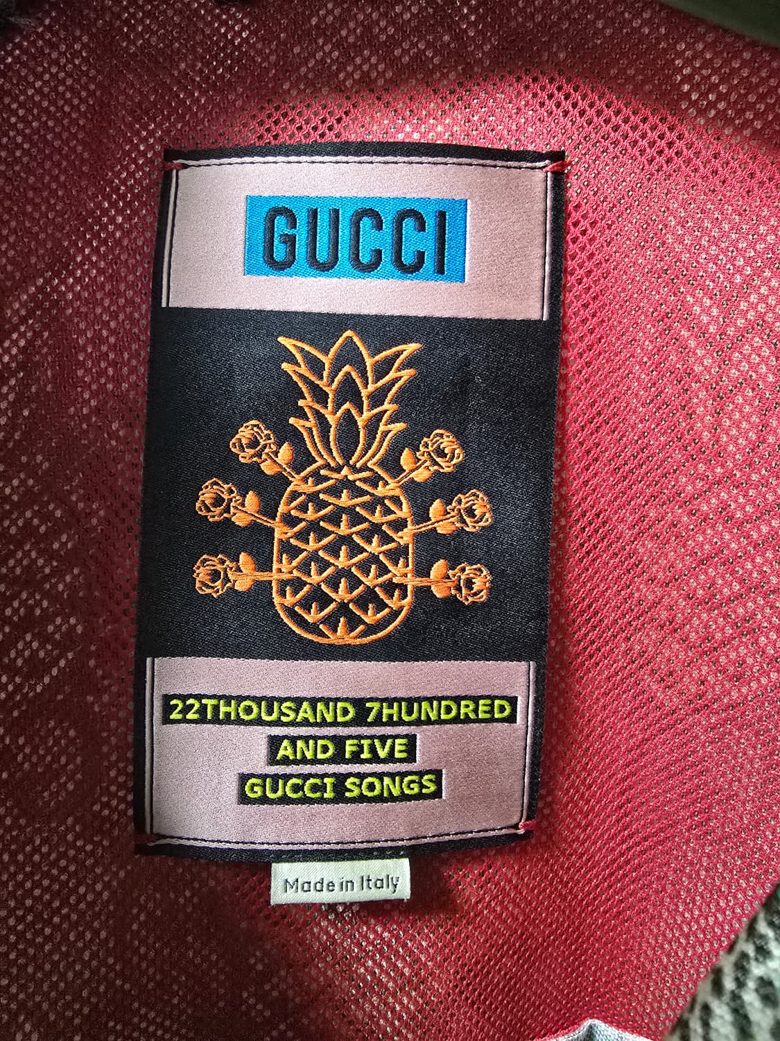 구찌 파인애플 GG 프린트 재킷 그린EU 48 상품이미지4