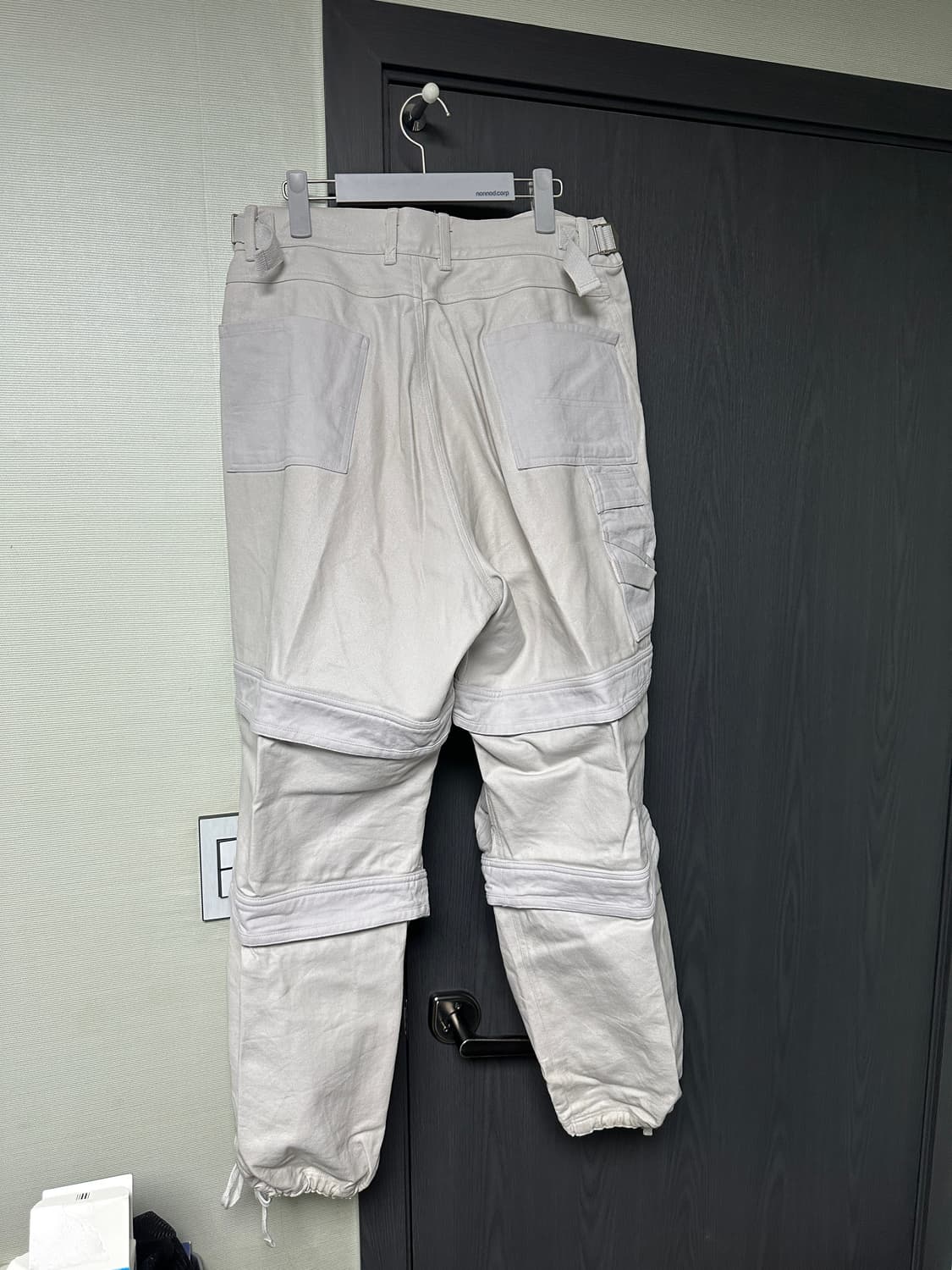 파아카이브 레이어드 워크 팬츠 화이트 3사이즈 상품이미지2