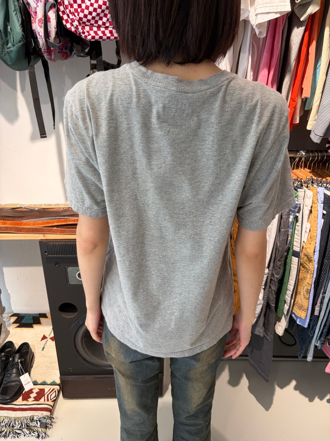 Run-DMC  USA 플래그 그래픽 반팔 티 상품이미지3