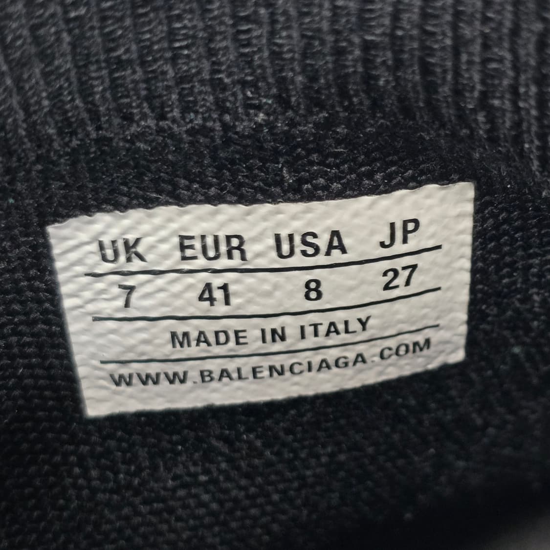 발렌시아가 10 로고 스피드러너 스니커즈 신발 41사이즈 265 270 상품이미지7