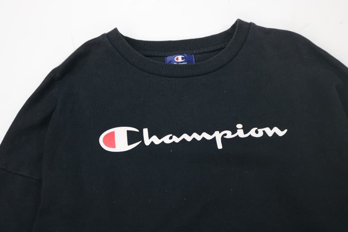 Champion 챔피온 빈티지 빅로고 블랙 롱슬리브 맨투맨 L 상품이미지3