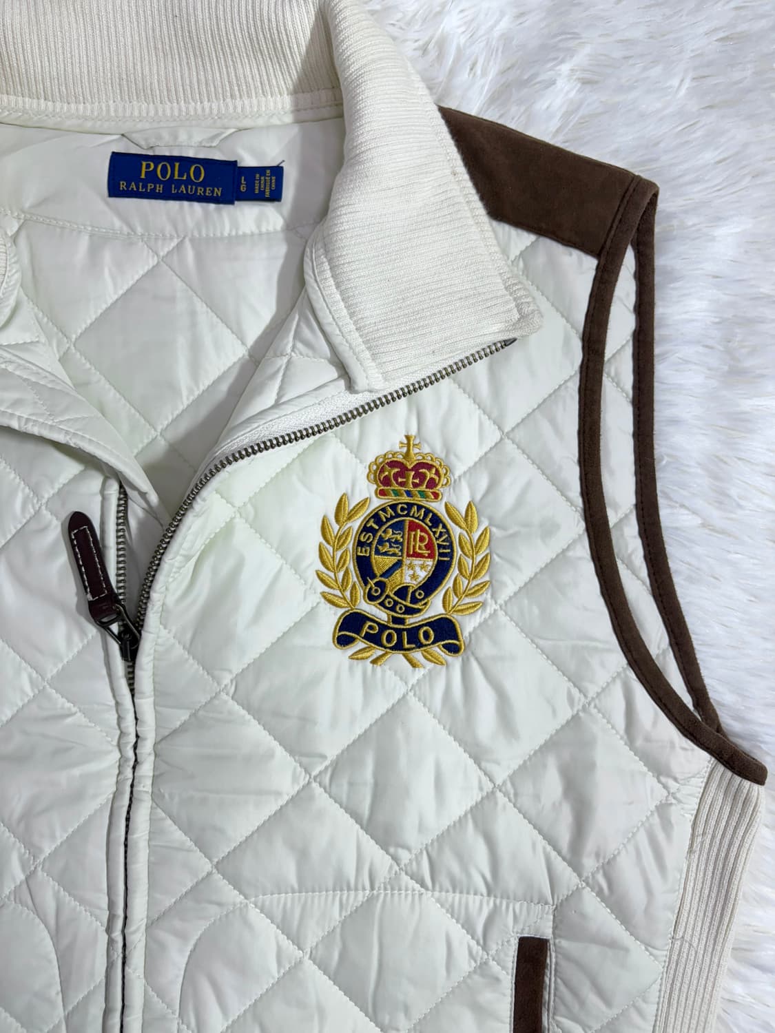 폴로 랄프로렌 화이트 투웨이 패치로고 베스트  상품이미지6