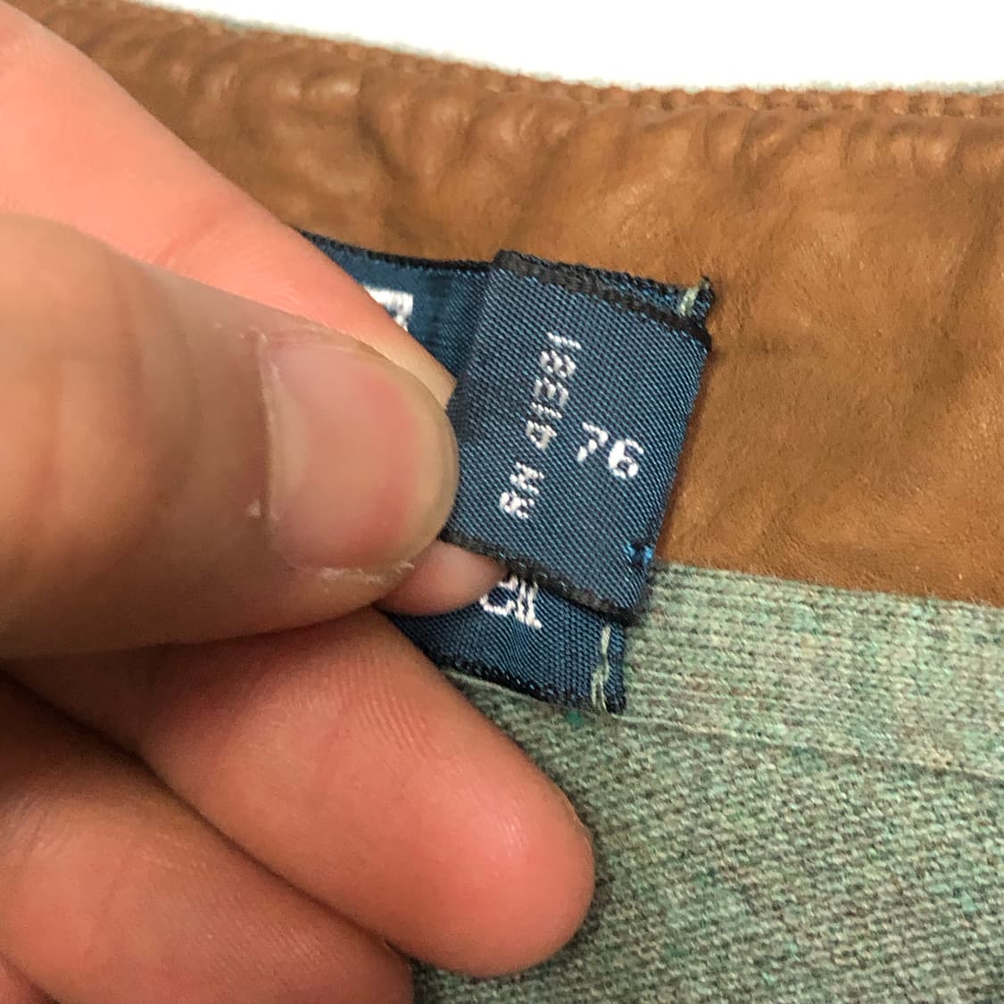 폴로 랄프로렌 올리브 가죽패치 빅포니 럭비 카라티 상품이미지6