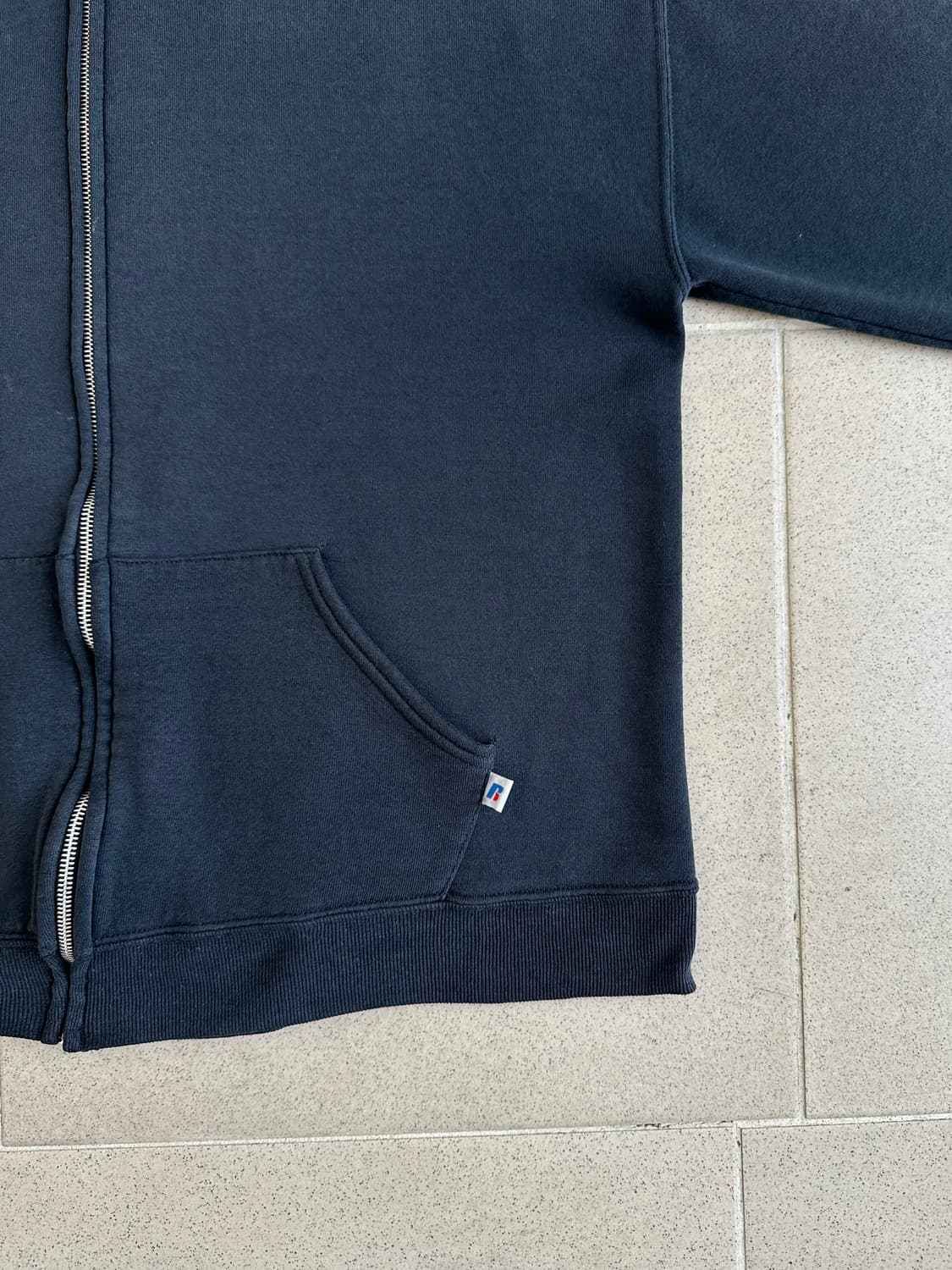 빈티지 러셀 후드집업 블랙 L 상품이미지3