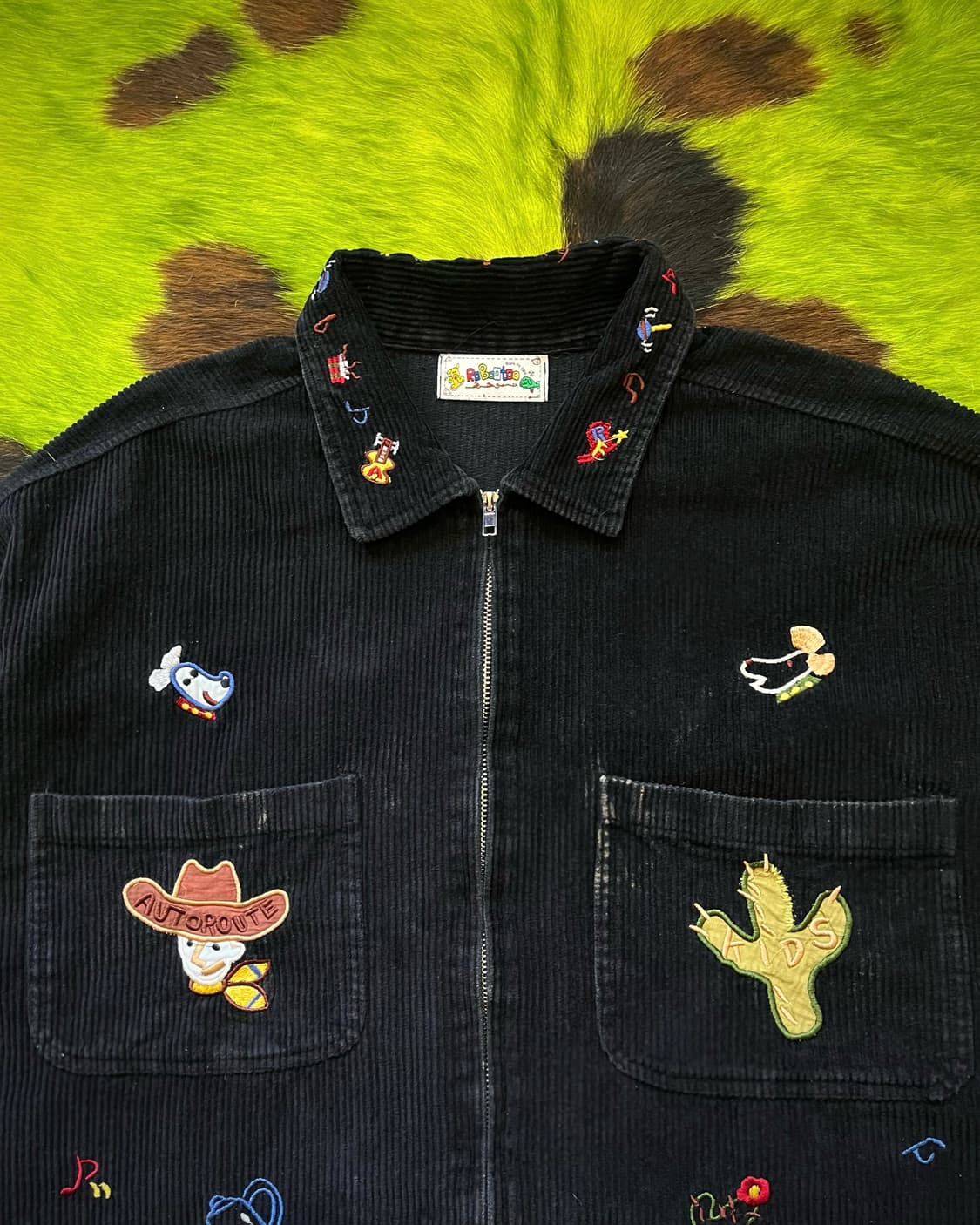 Kitsch Embroidery Corduroy Old Work JK 상품이미지5