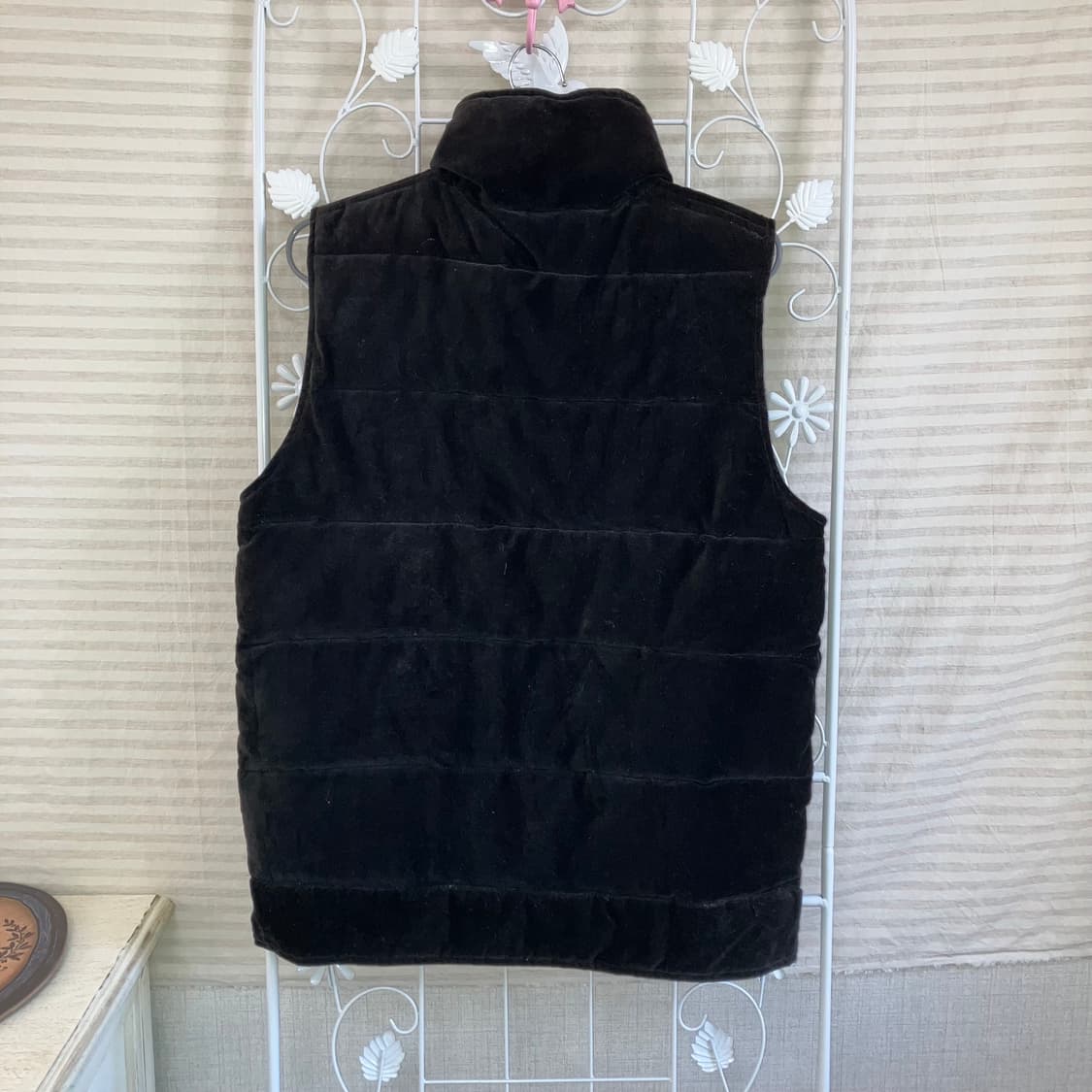 jpn vintage 블랙 골드 배색 패딩 조끼 y2k 스트릿 갸루 펑키 상품이미지2