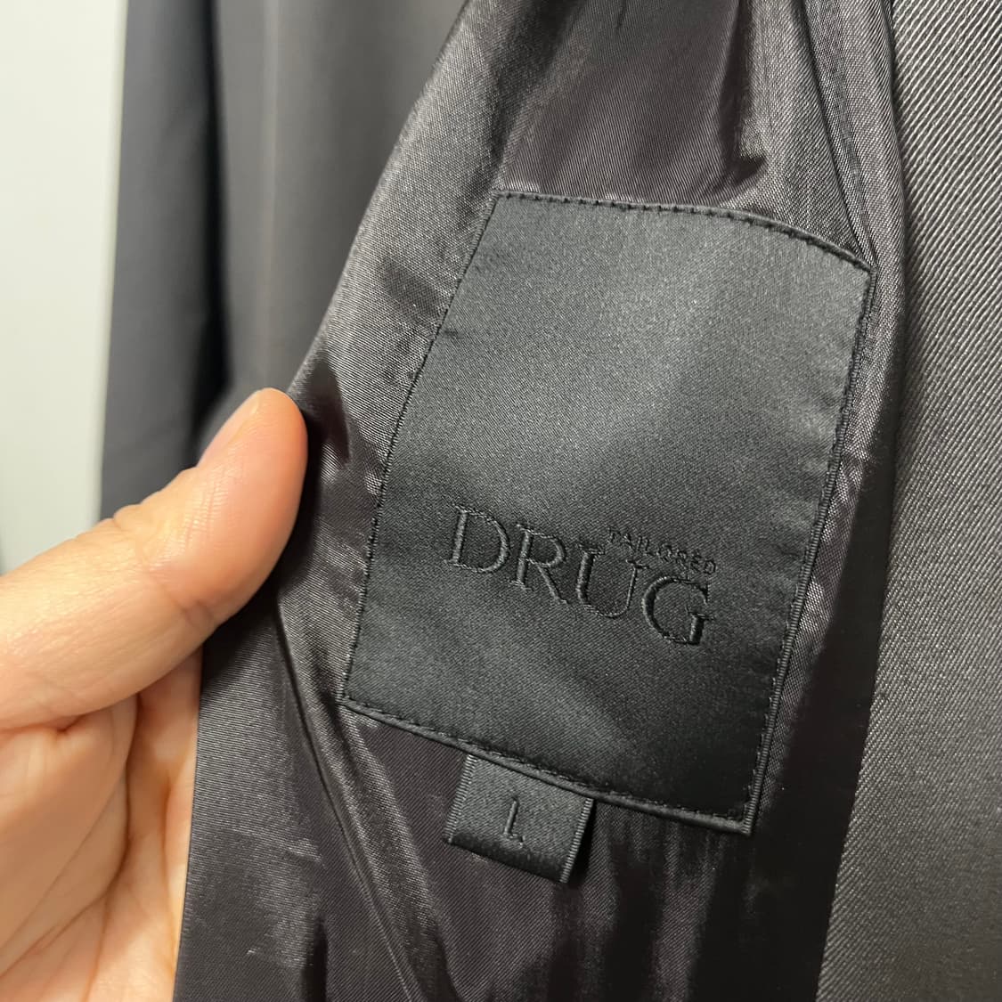 드러그 DRUG 옴므 더블 트렌치코트 L 상품이미지2