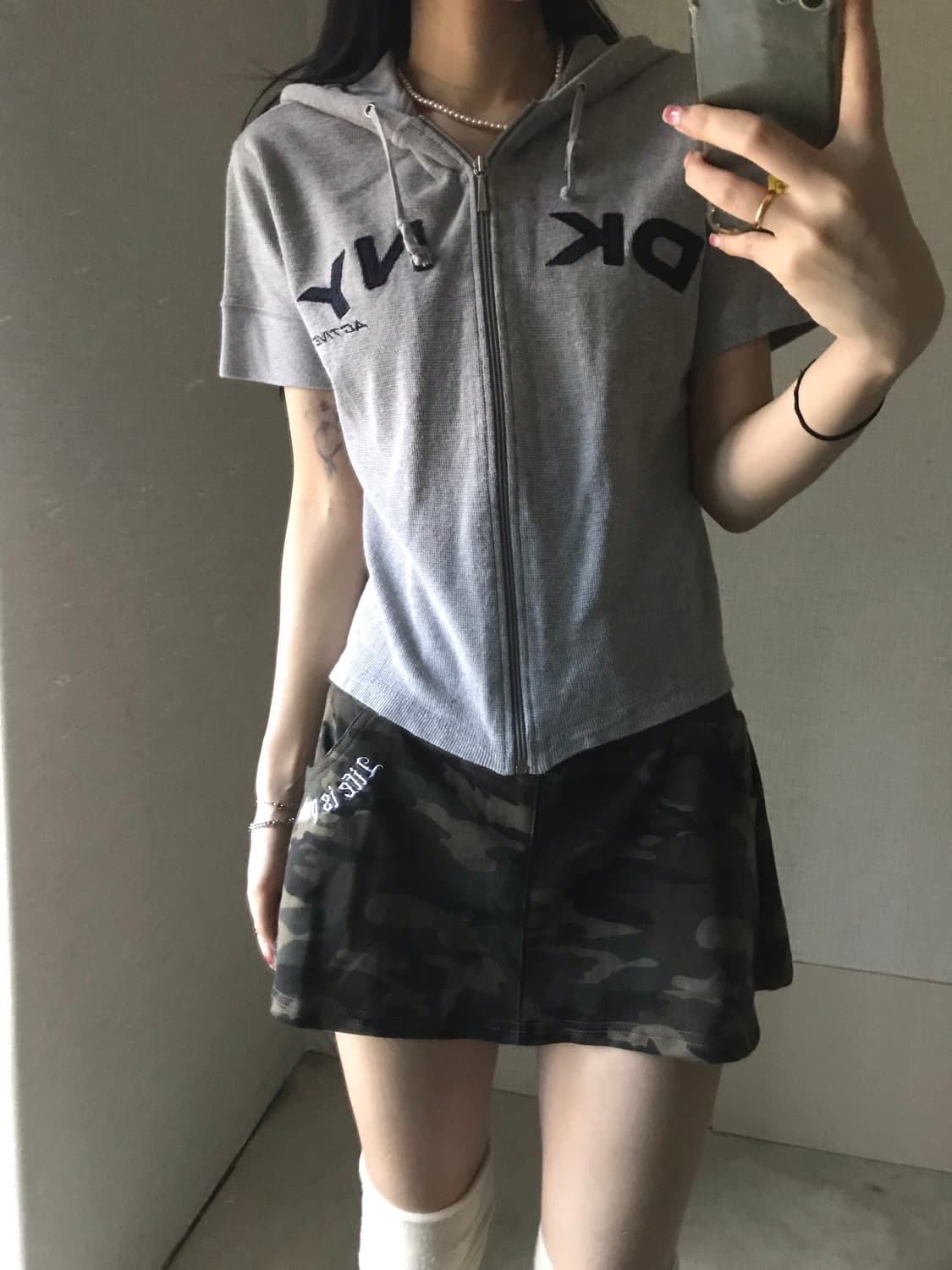 DKNY 반팔 후드집업 상품이미지4