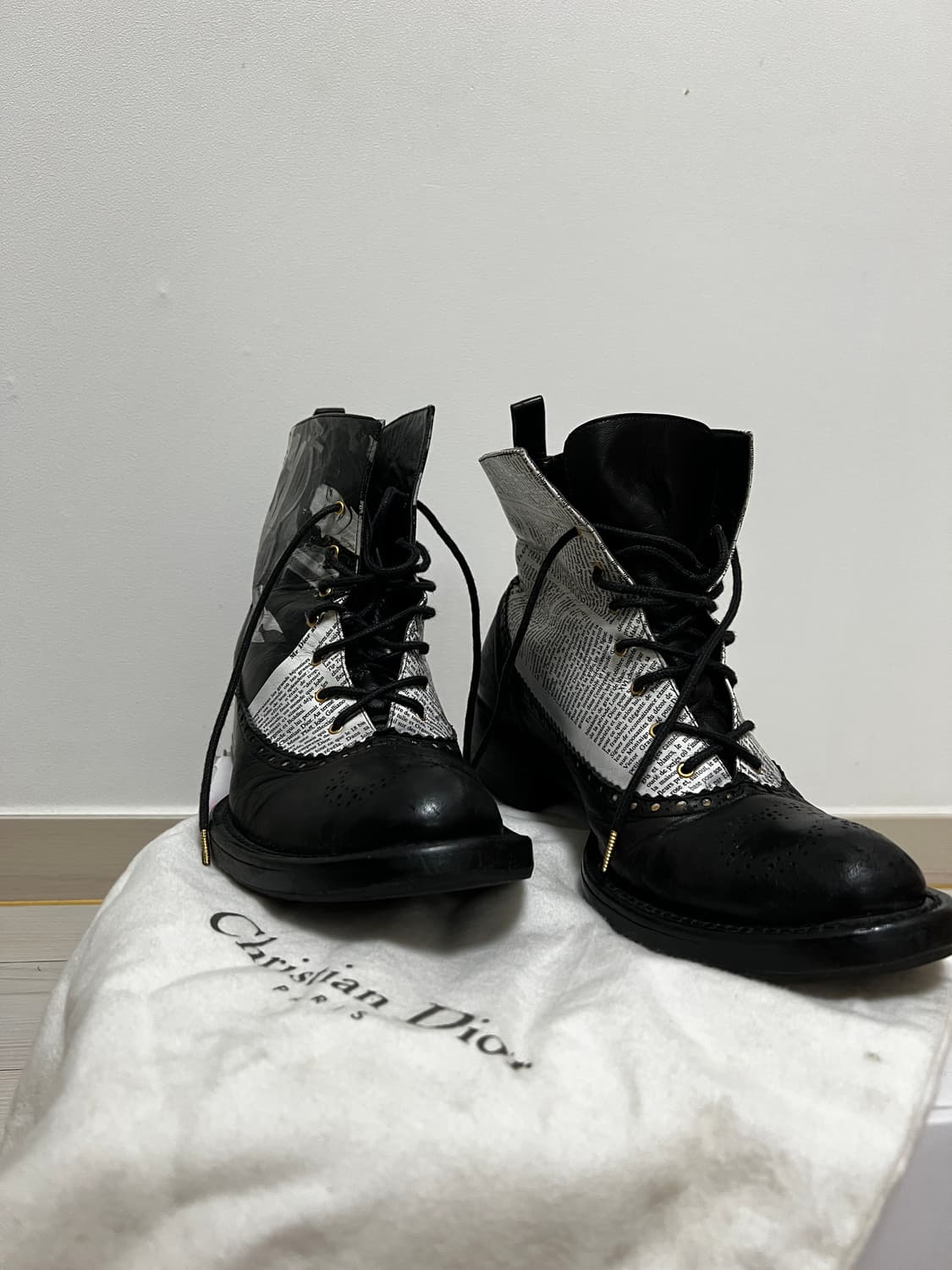 Dior Galliano Newspaper Boots 상품이미지2