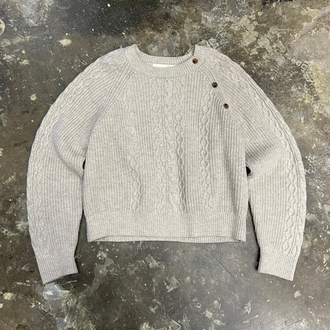 F) 지컷 케이블 니트 스웨터 상품이미지1