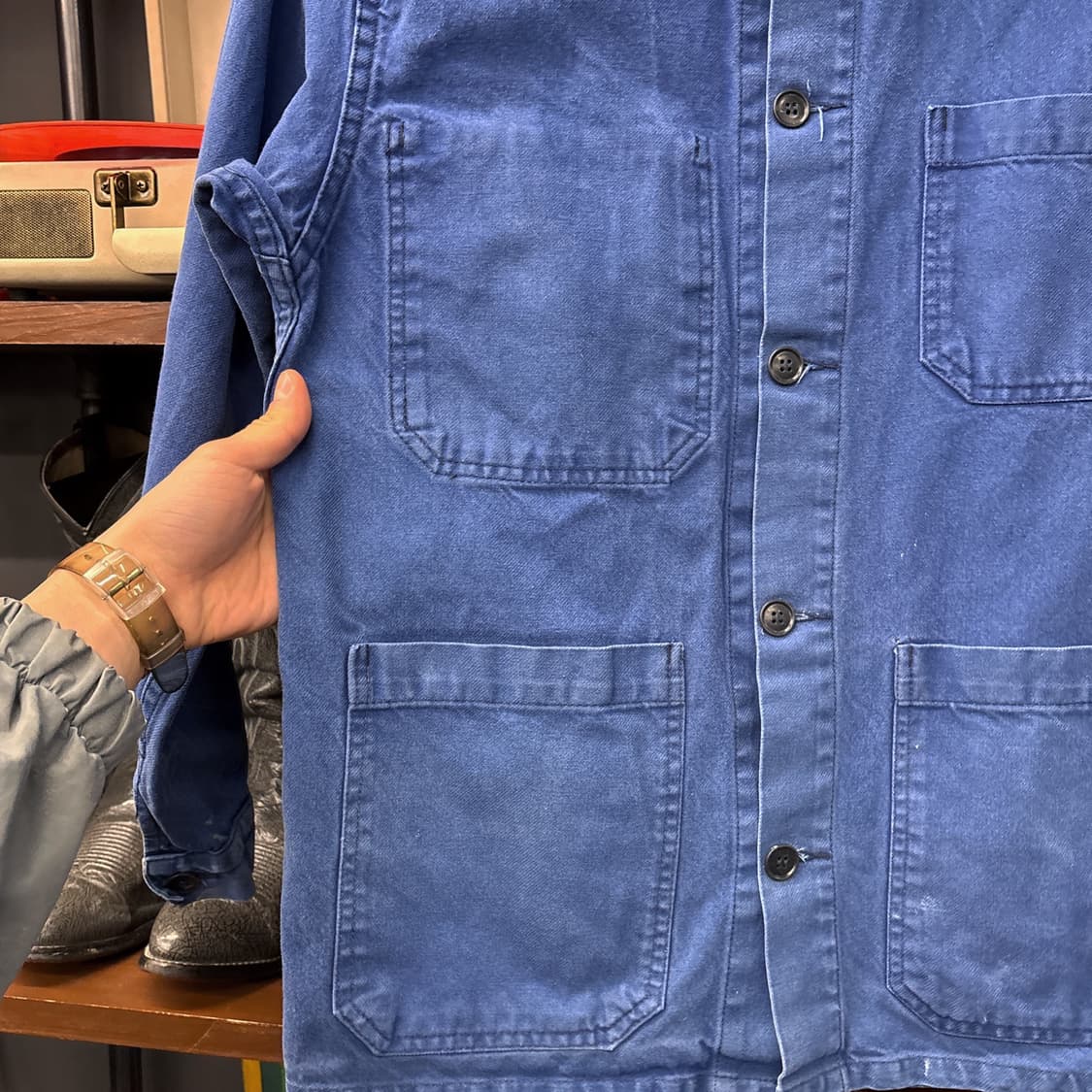 70s-80s 프렌치 워크 자켓 / 빈티지 초어 자켓 워크 웨어 N796 상품이미지5