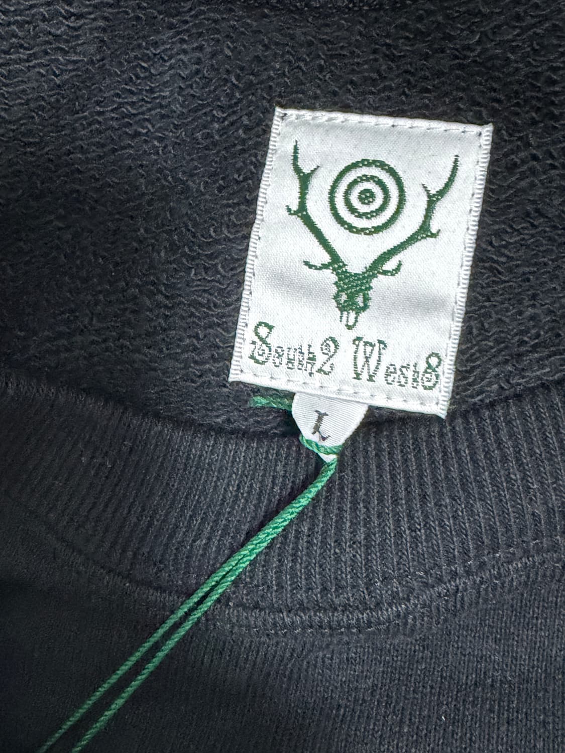 [L]남이서팔 s2w8 오바사이즈 크루넥 맨투맨 블랙 새상품 상품이미지2