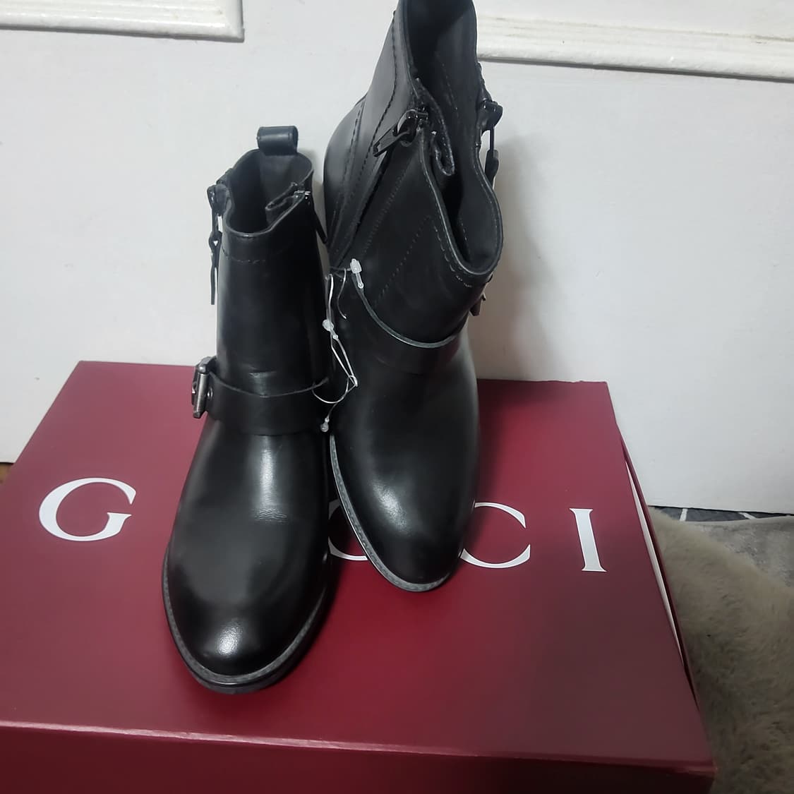 새상품 금강 GEOX 제옥스 가죽 앵클 부츠 워크 워커 35 225 상품이미지2