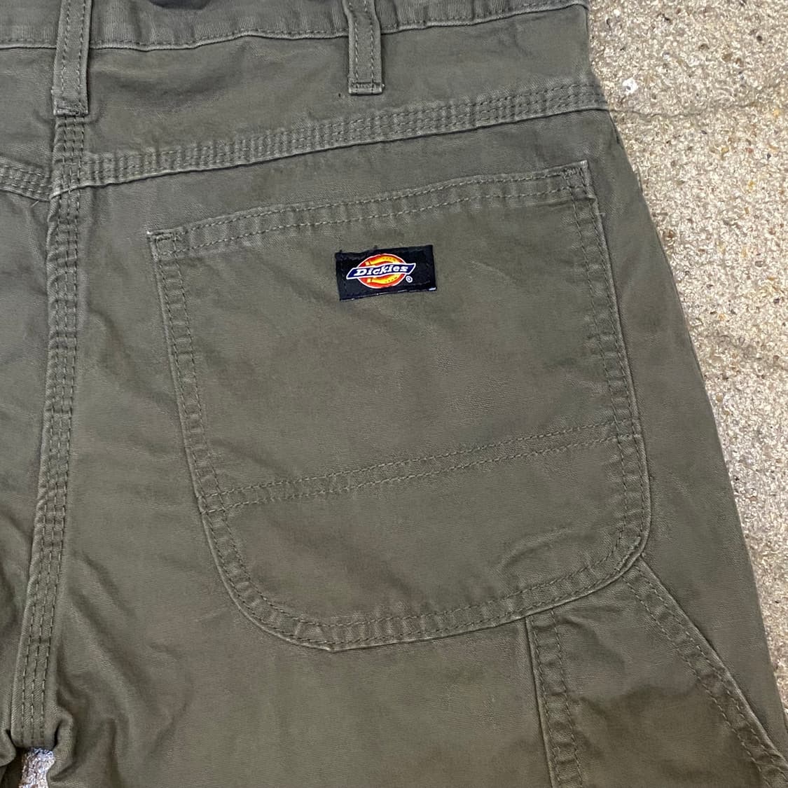 미국 빈티지 디키즈 카키 카고반바지 릴렉스드핏 워크팬츠 상품이미지6