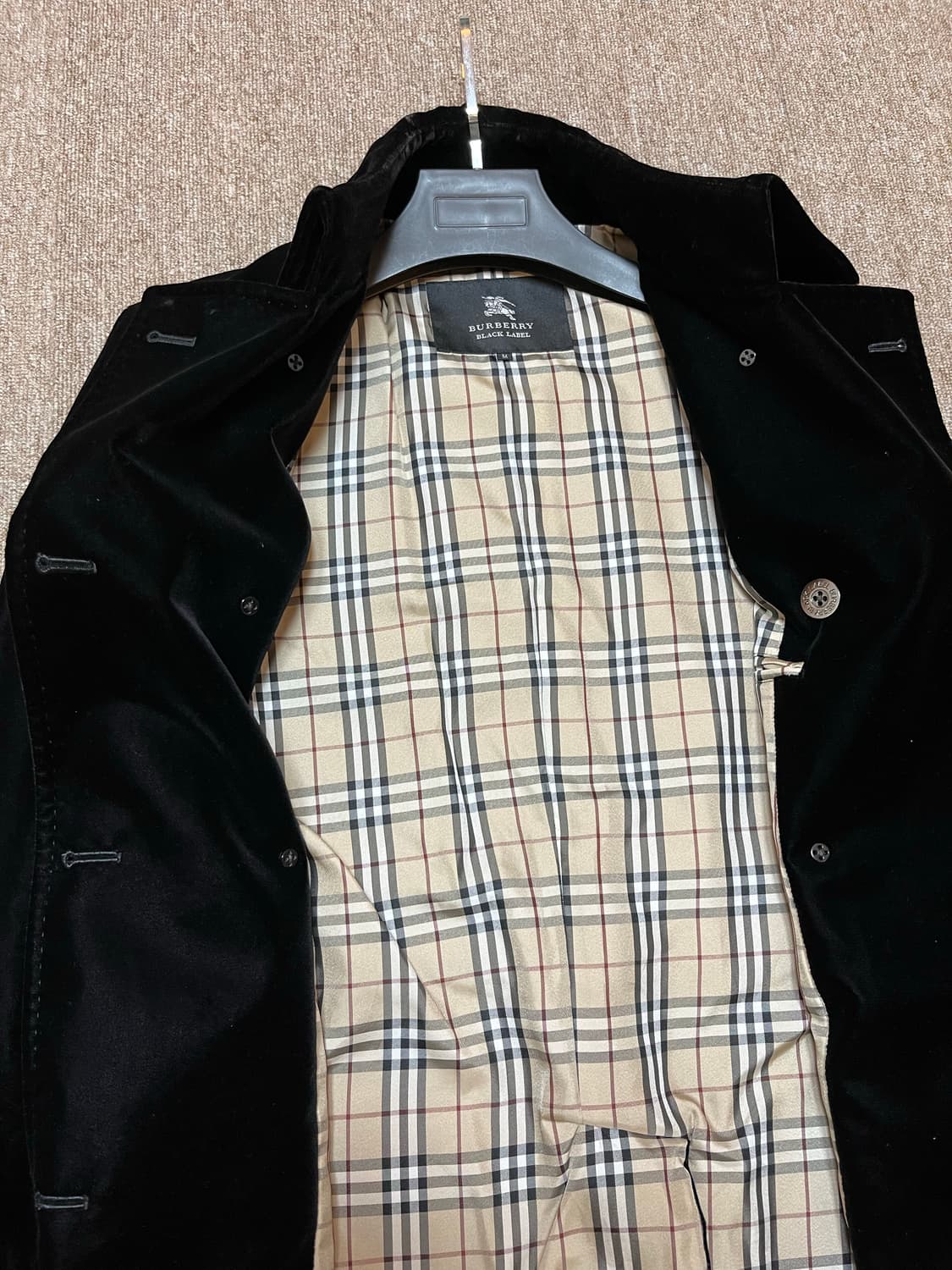 Burberry Black Label Velvet coat 상품이미지3