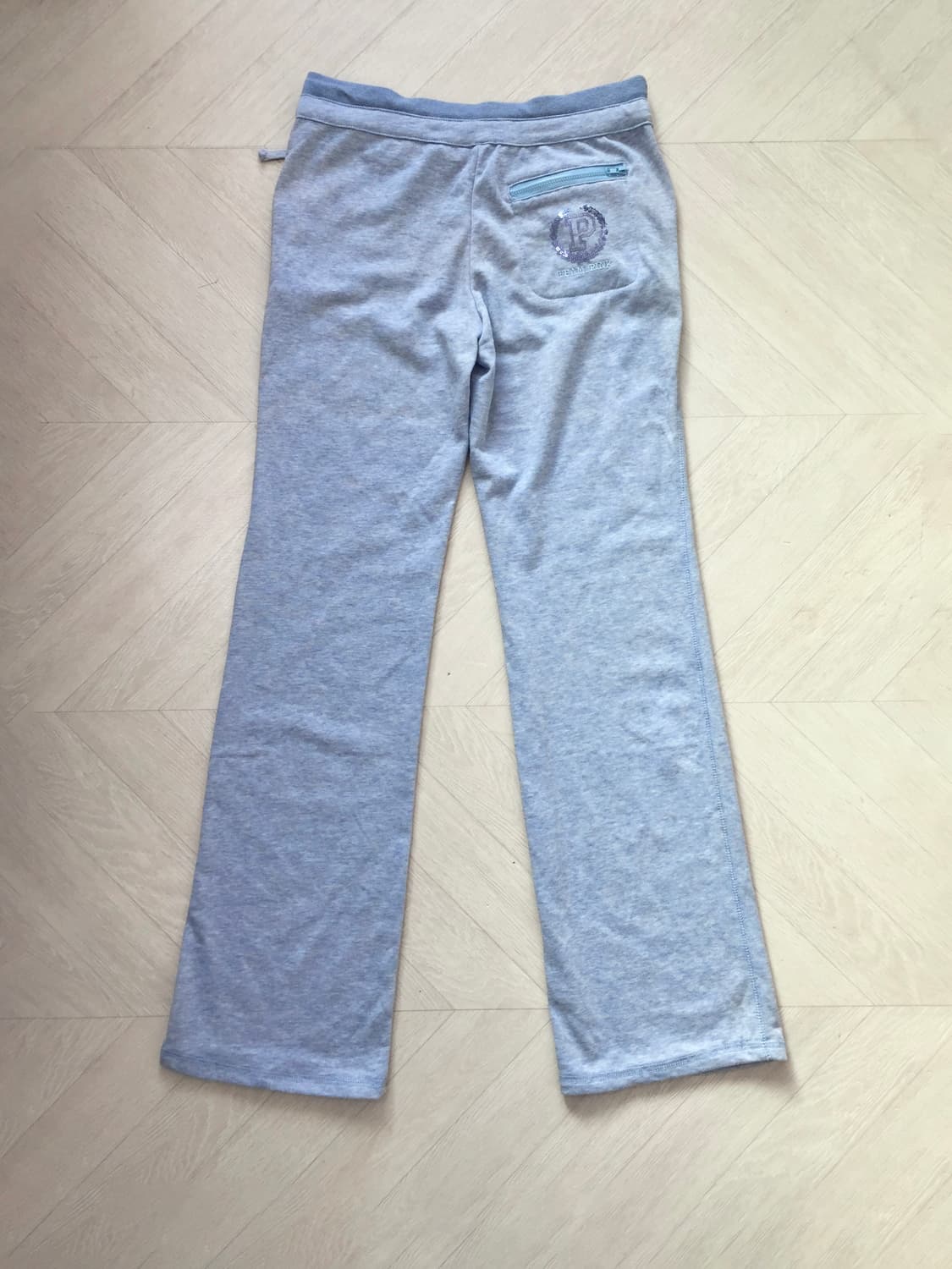 Blue  Mélange Stitch Detail Traning PT 상품이미지3