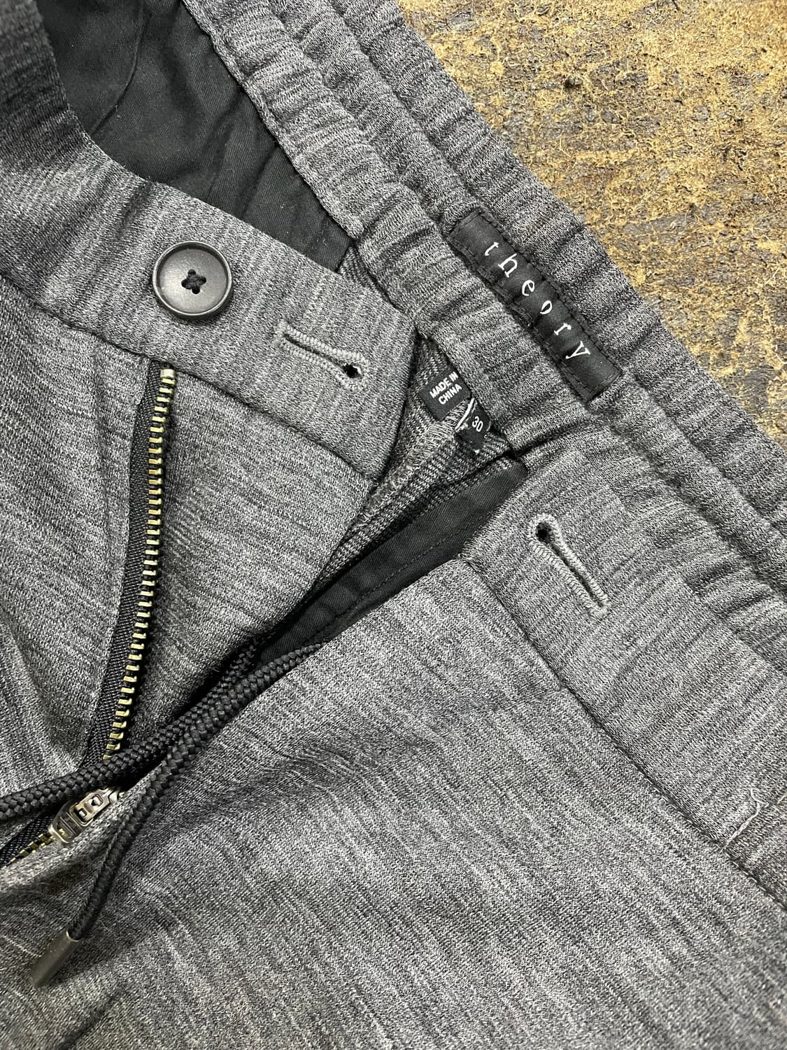 띠어리/그레이 밴딩조거팬츠 상품이미지3