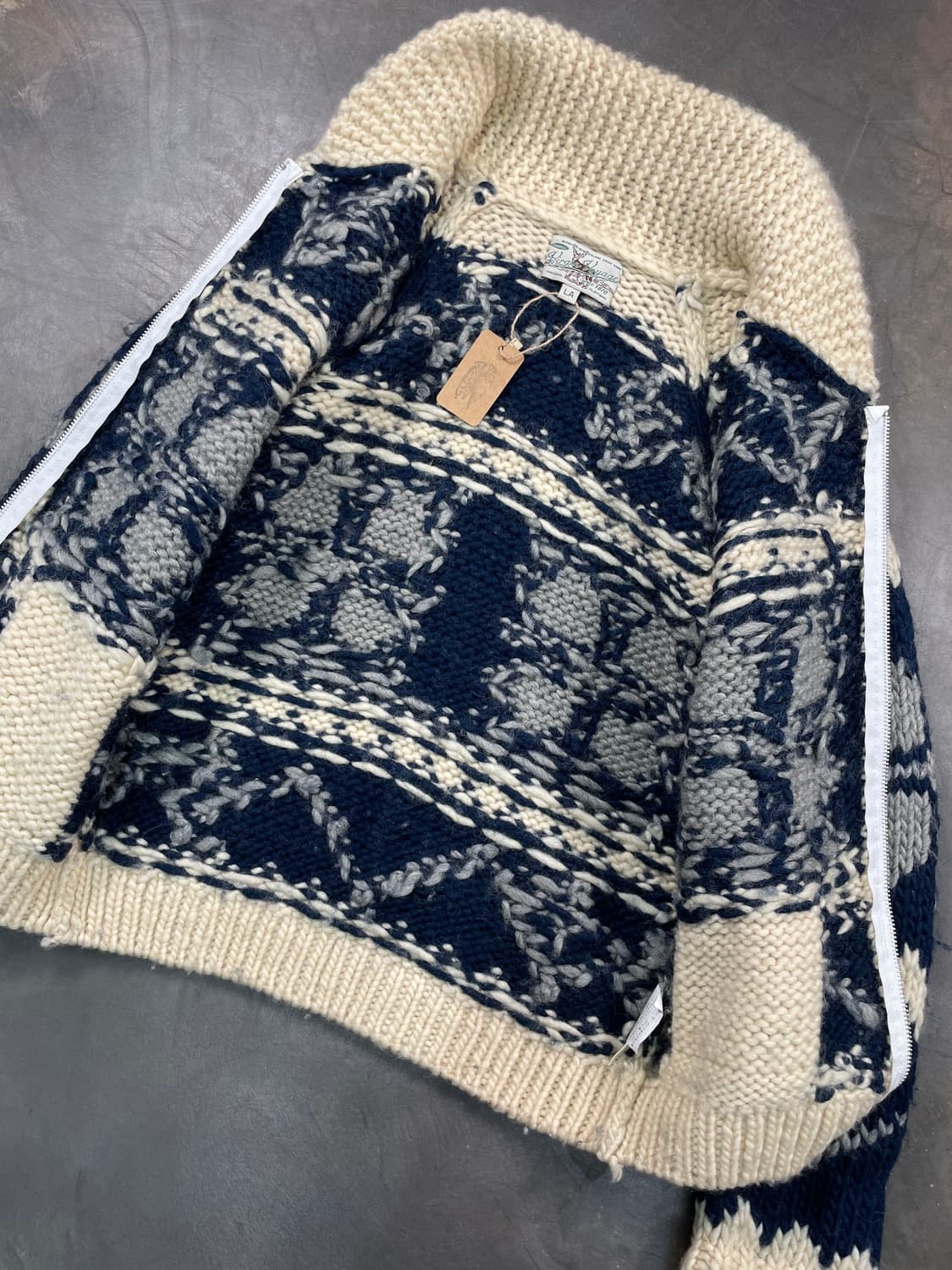 빈티지 코위찬 니트집업 상품이미지4