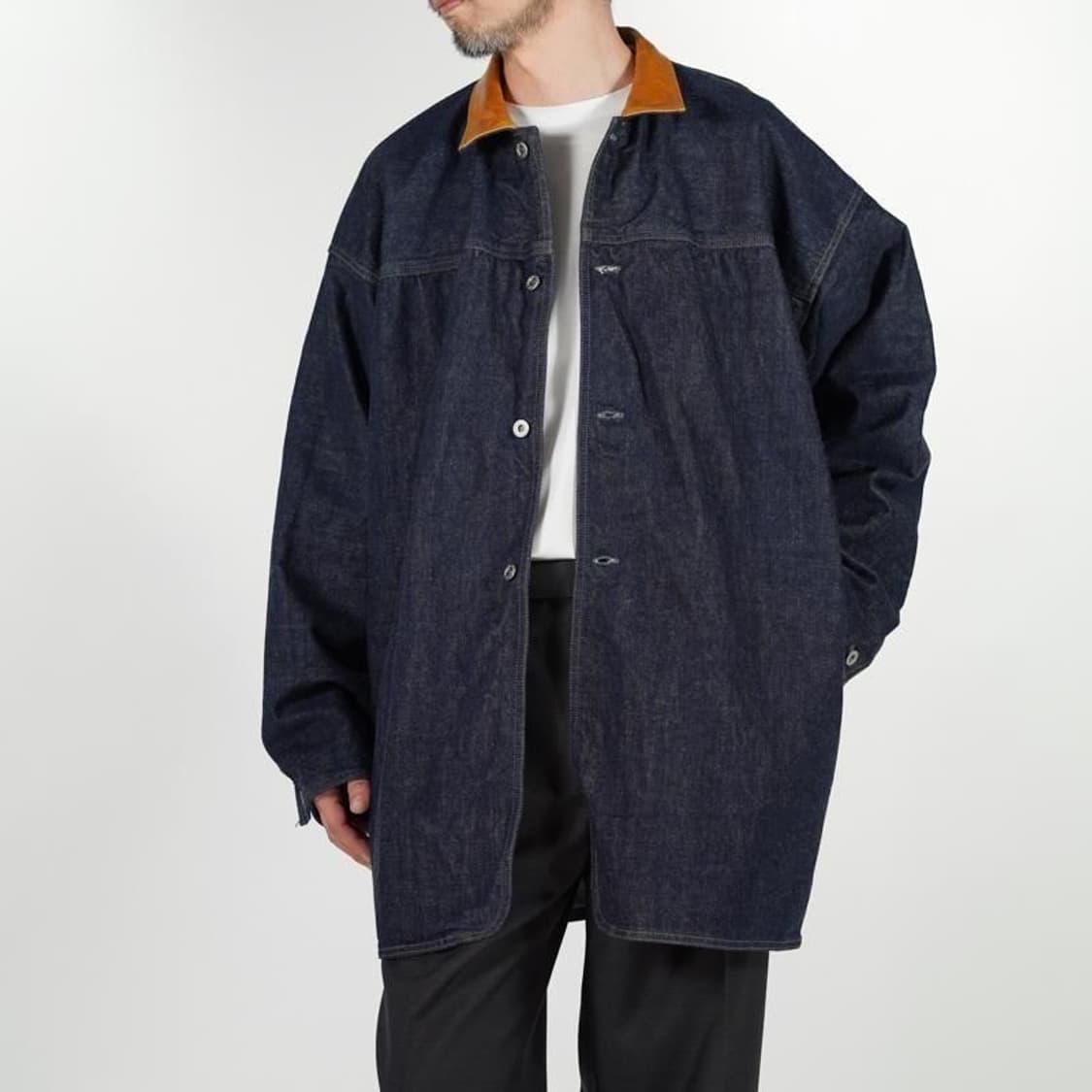 25aw I.VEDDER  14OZ DENIM CHORE COAT 상품이미지5