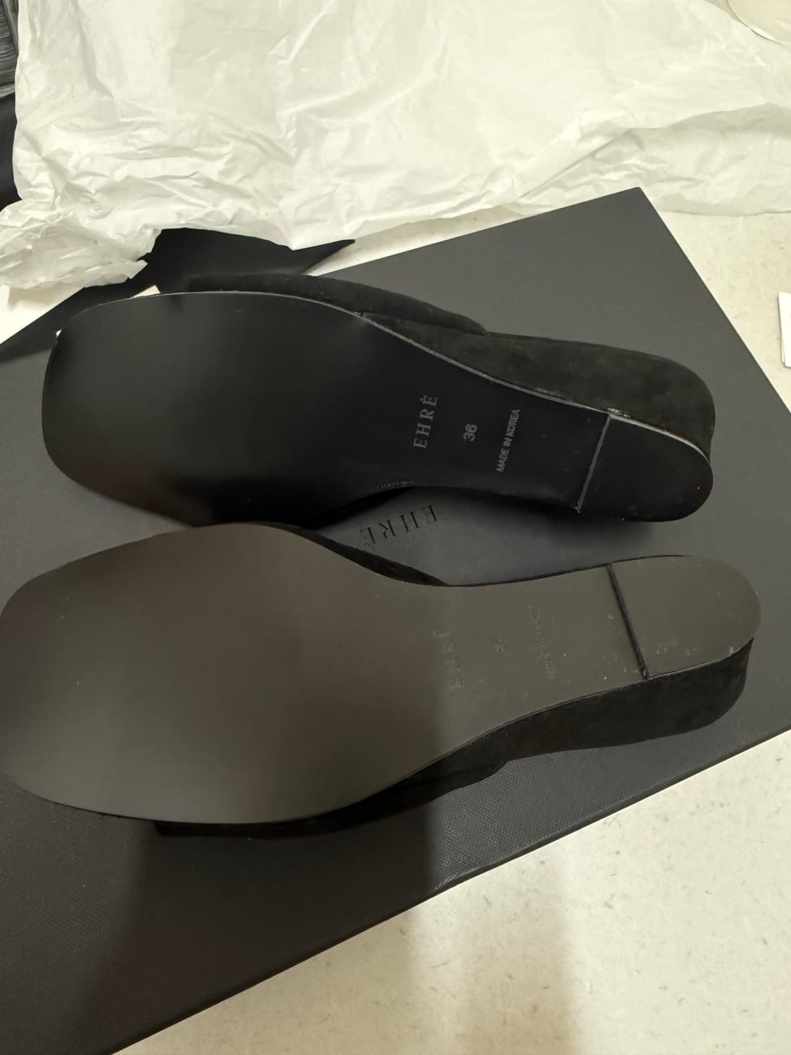 EHRE 에레 OPEN-TOE WEDGE MULE 230사이즈 새상품 상품이미지3