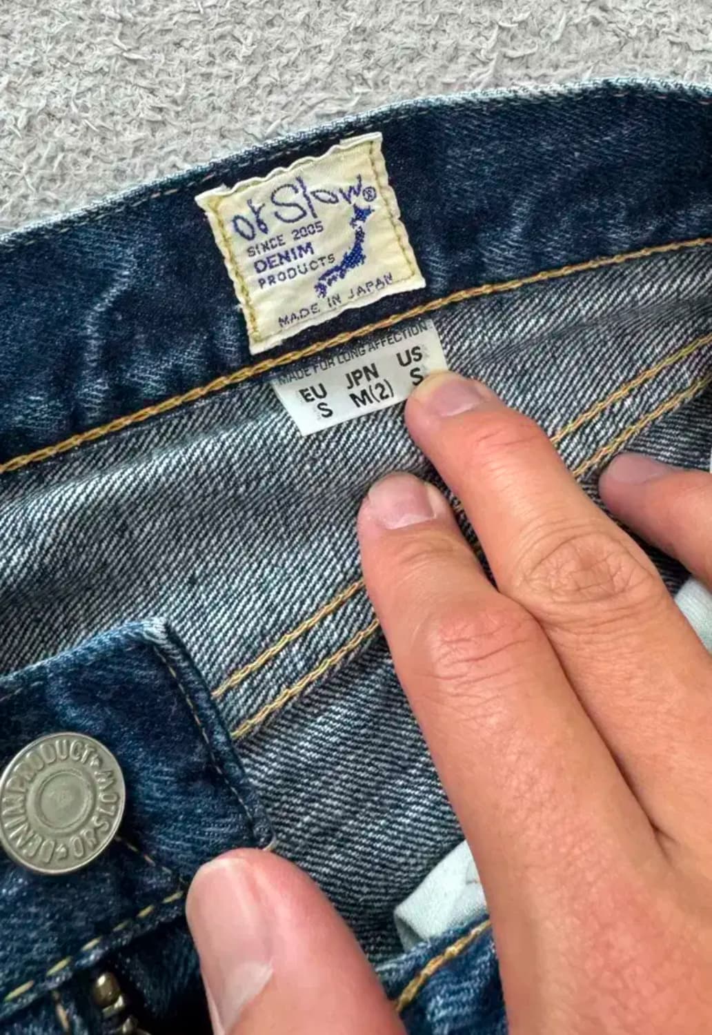 orslow 오어슬로우 105 데님팬츠 M 상품이미지4