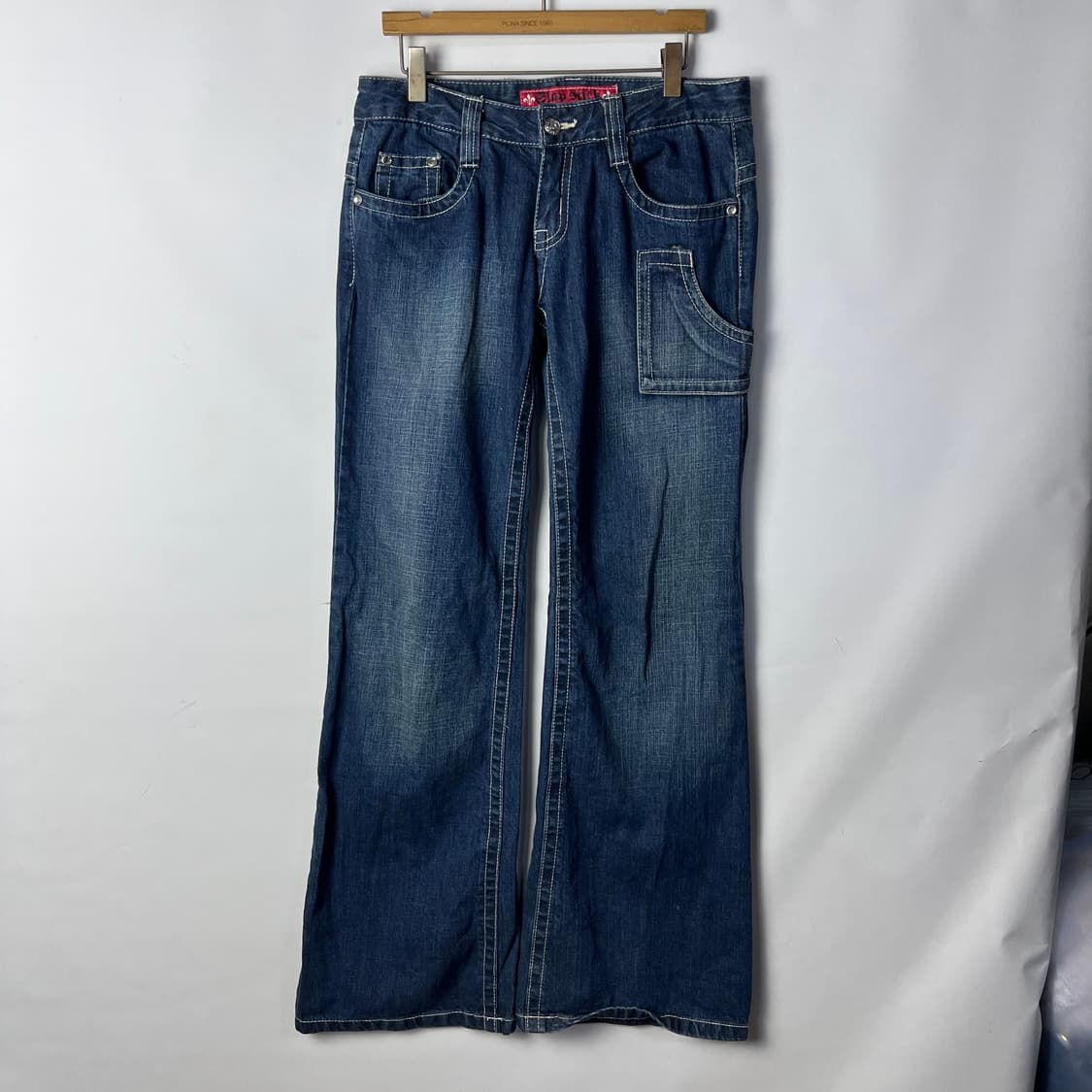 [Slap Stick] 펑크 로우라이즈 부츠컷 데님팬츠 상품이미지2