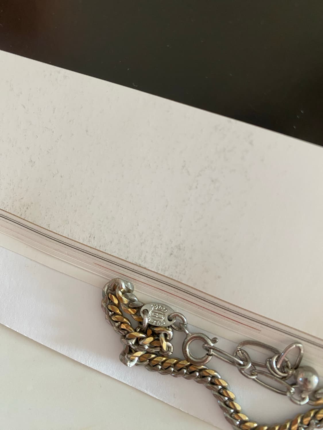  COSMO GOLD 투톤 빈티지 체인 네크리스 상품이미지10