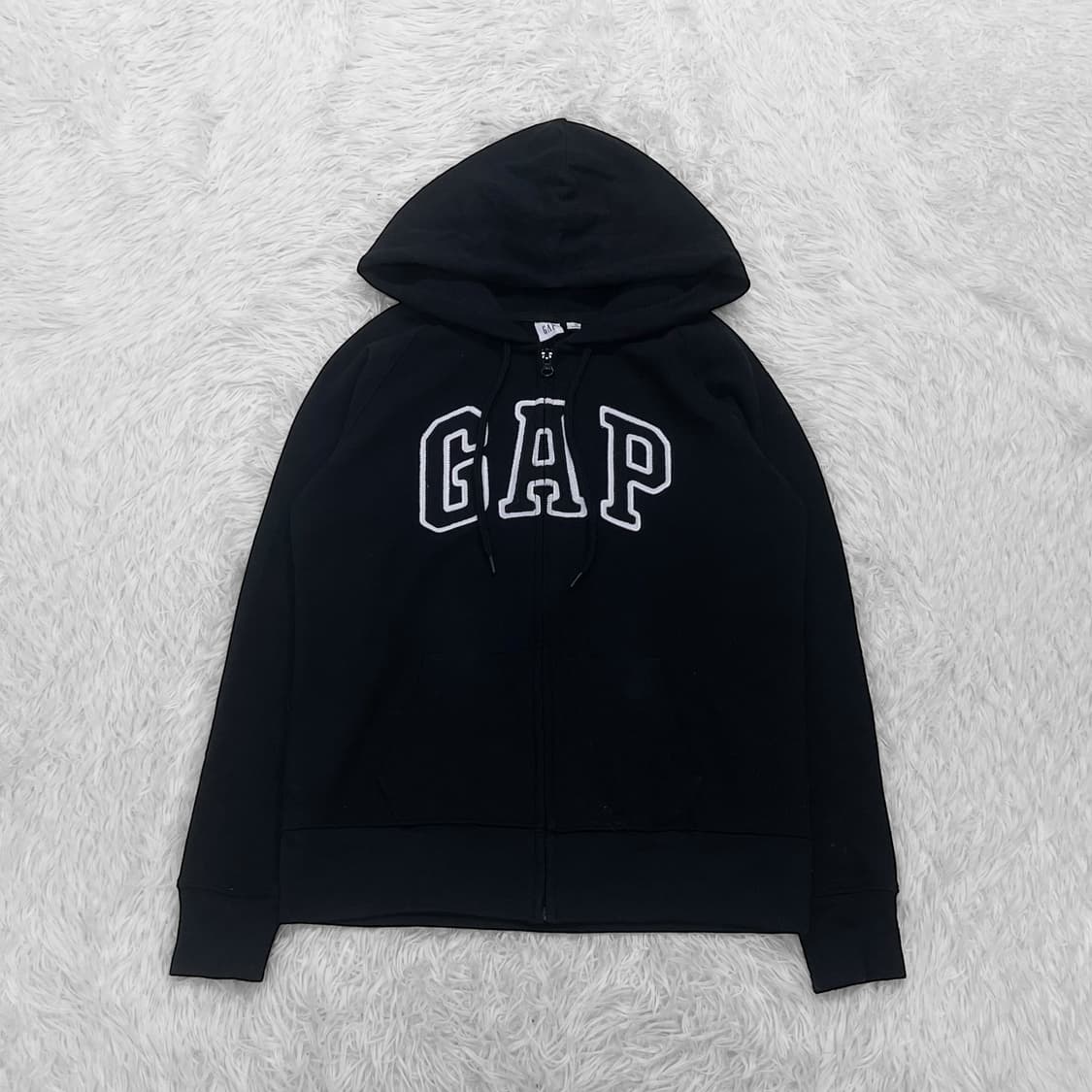 갭 Gap 스펠 로고 후드집업 블랙 상품이미지2