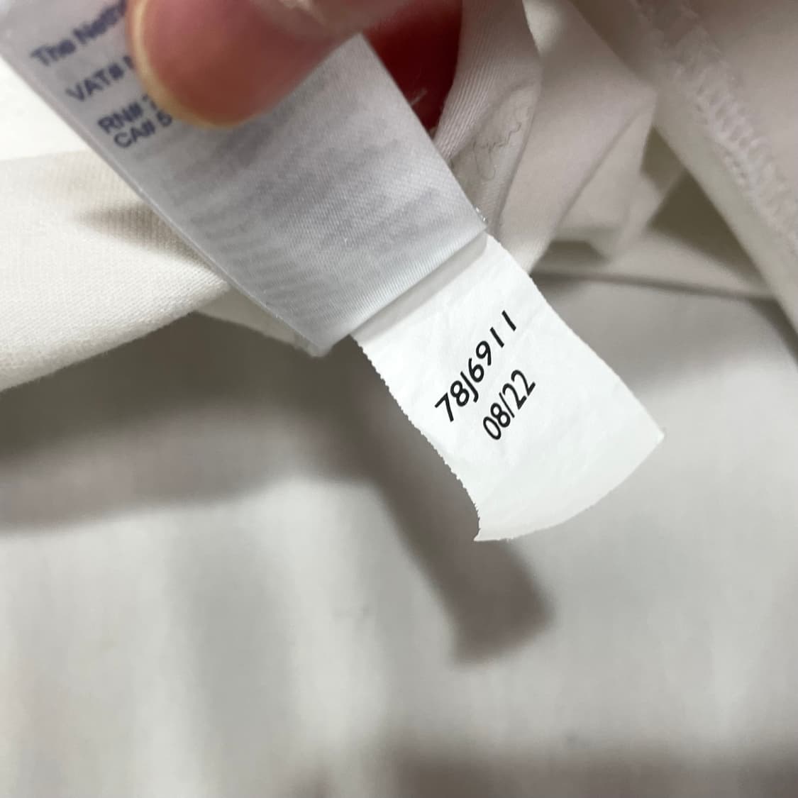 타미힐피거 화이트 무지 티셔츠 남성XL 상품이미지5