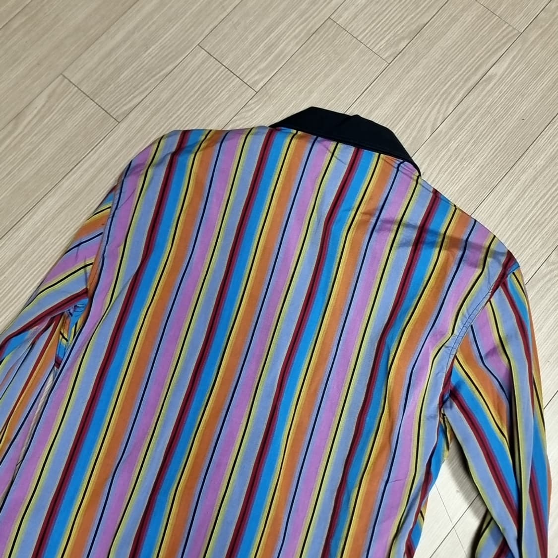 빈티지 VERSACE 컬러풀 스트라이프 셔츠(95-100) 상품이미지6