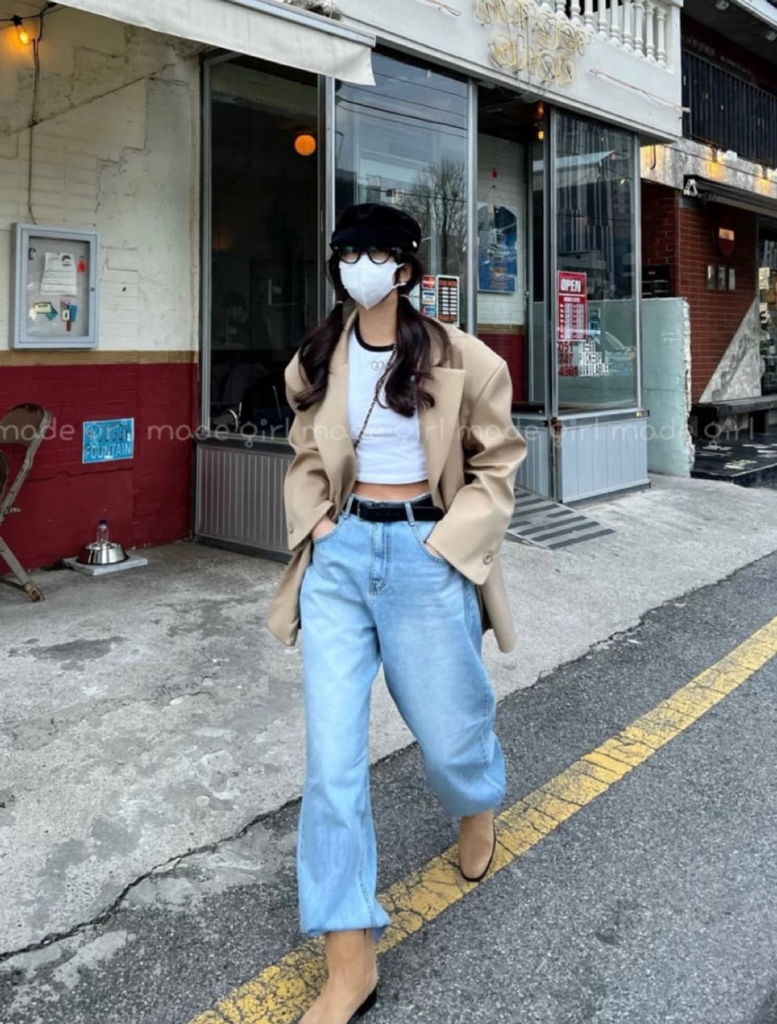 하트 데님팬츠 s 상품이미지5