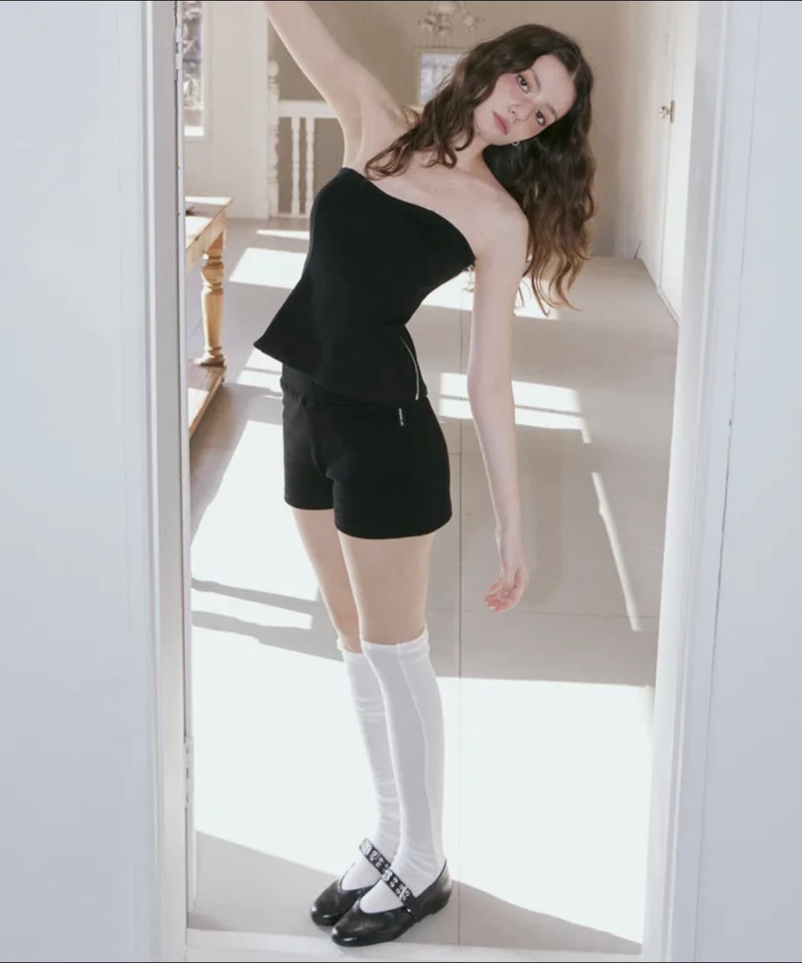 렌세 micro ribbed banding 숏팬츠 상품이미지1