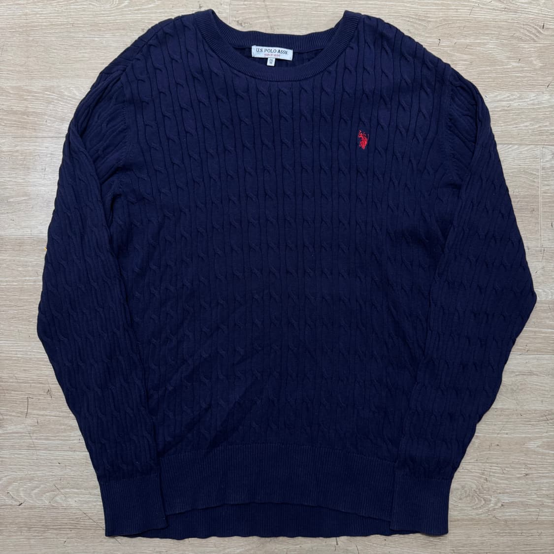 US폴로 케이블 니트 상품이미지1