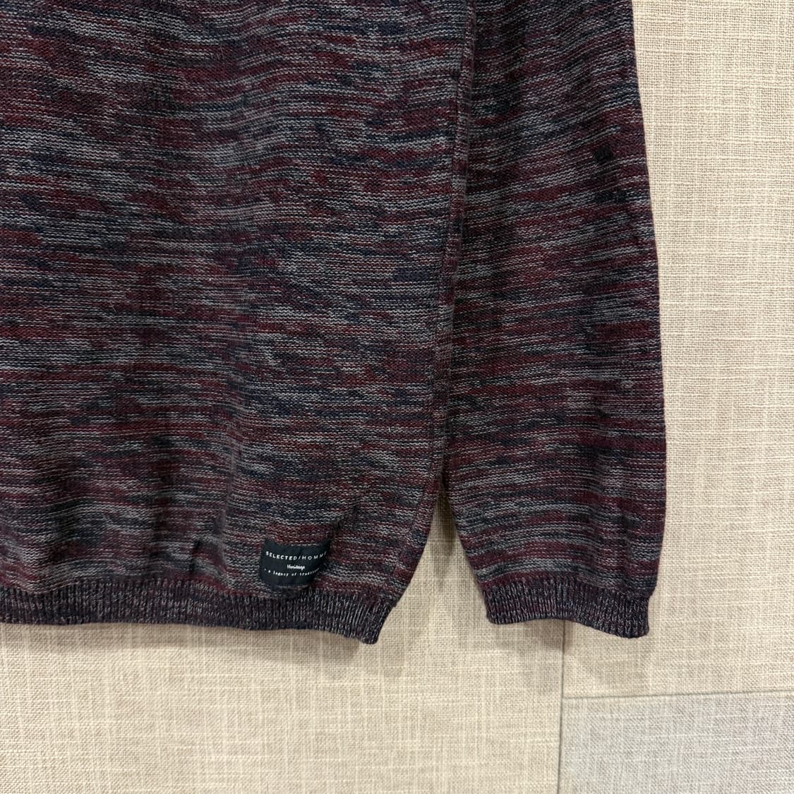 셀렉티드 옴므 크루넥 멀티컬러 니트 L 상품이미지4