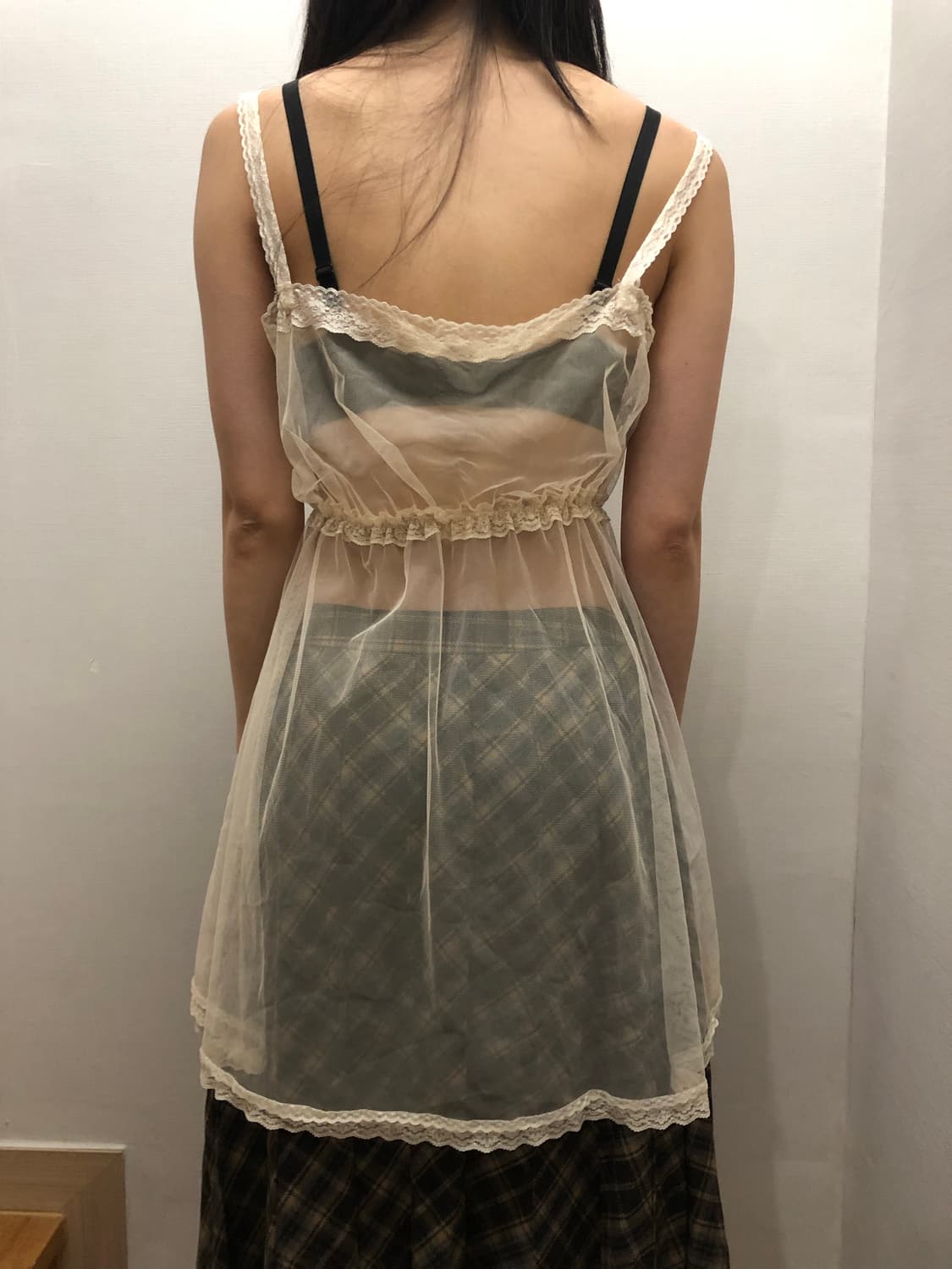 빈티지 아이보리 레이스 슬립 원피스 상품이미지6