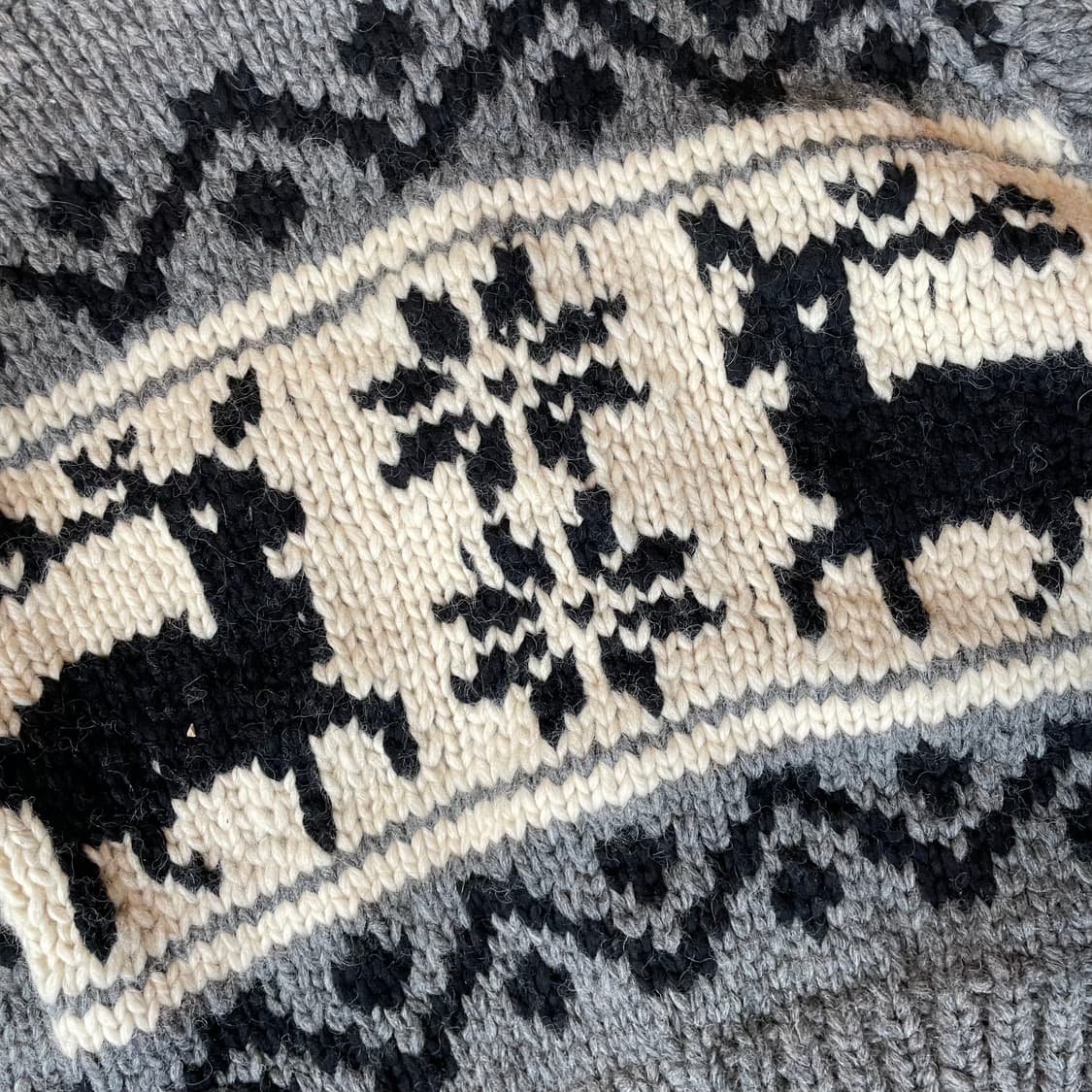 Heavy wool cowichan cardigan 상품이미지5