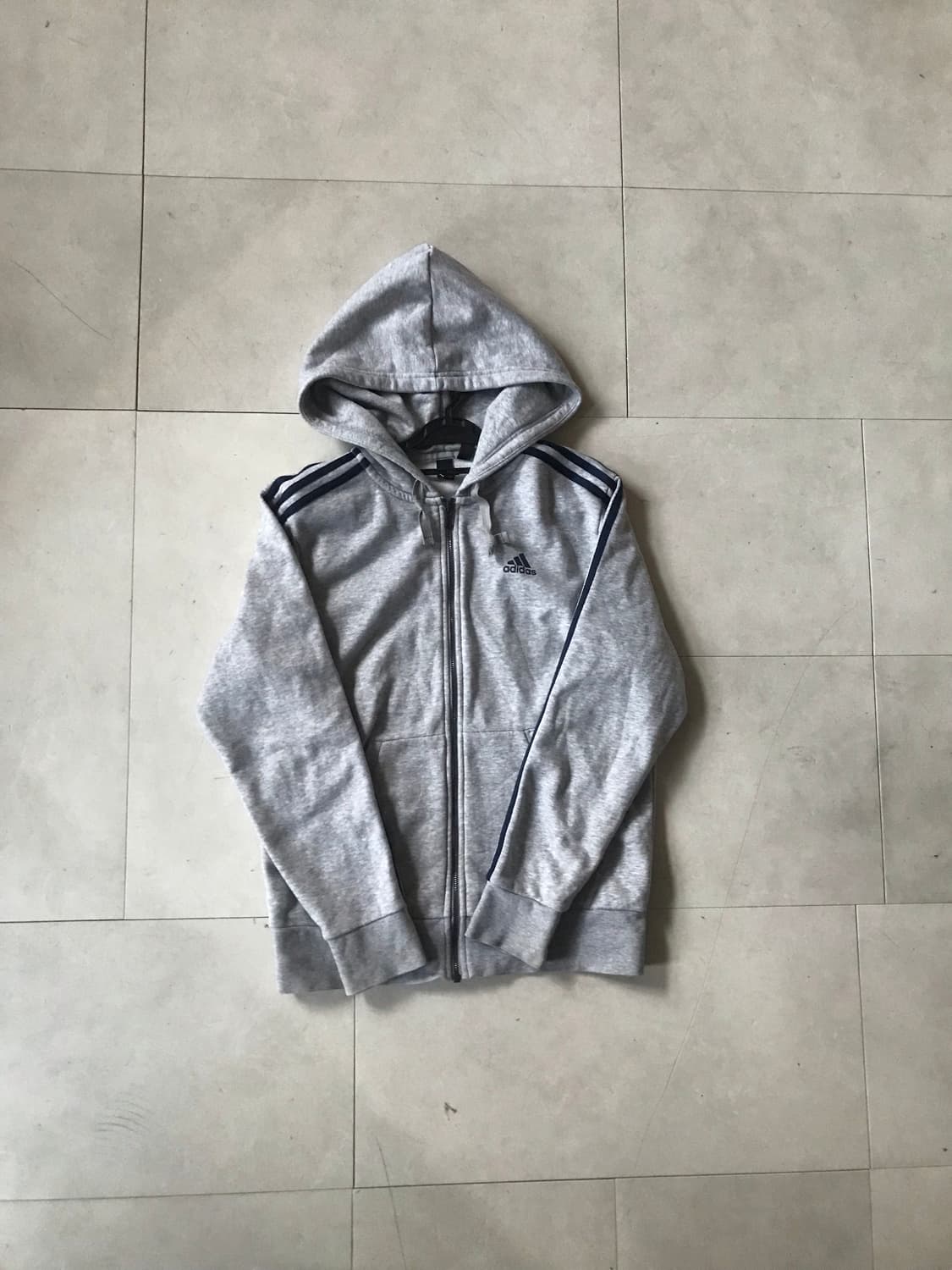 아디다스 그레이 네이비 후드집업 상품이미지6