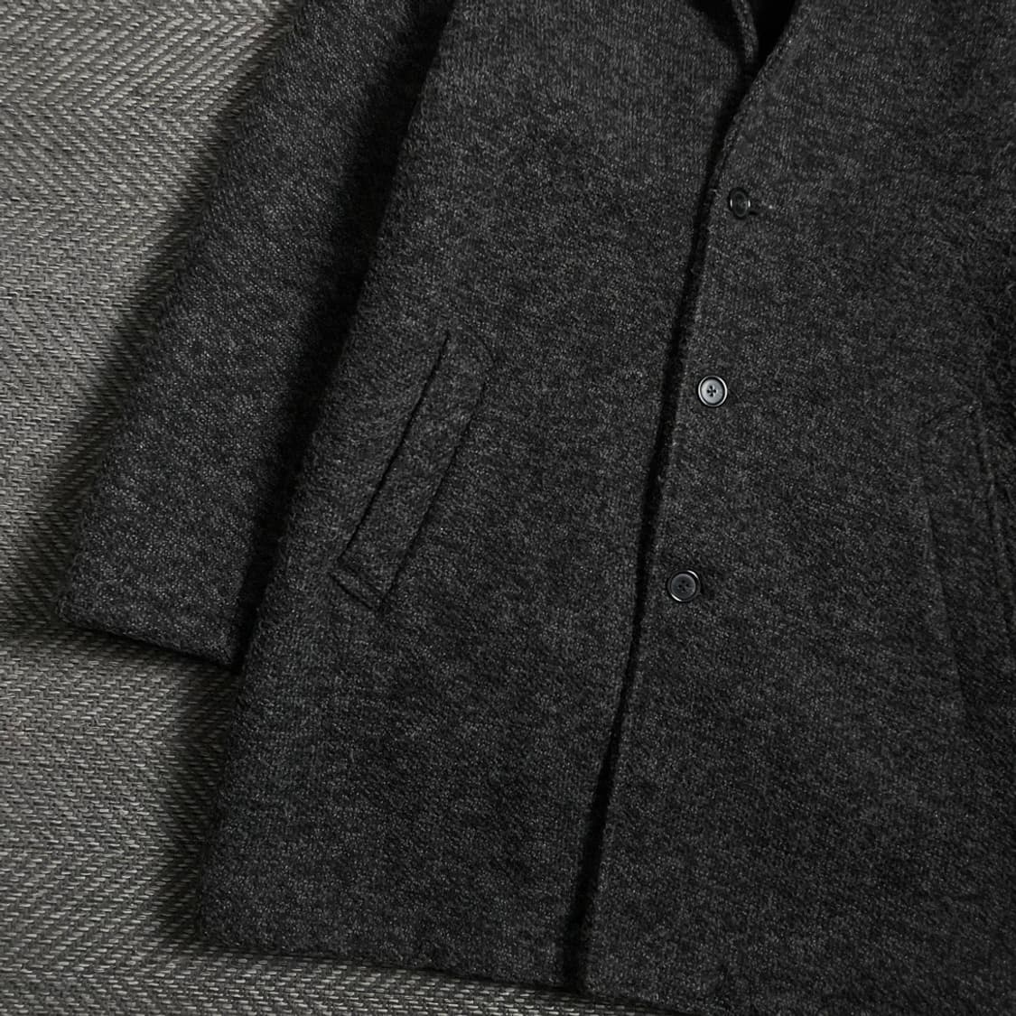 빈티지 트위드 오버핏 싱글 발마칸 코트o 5039 상품이미지3