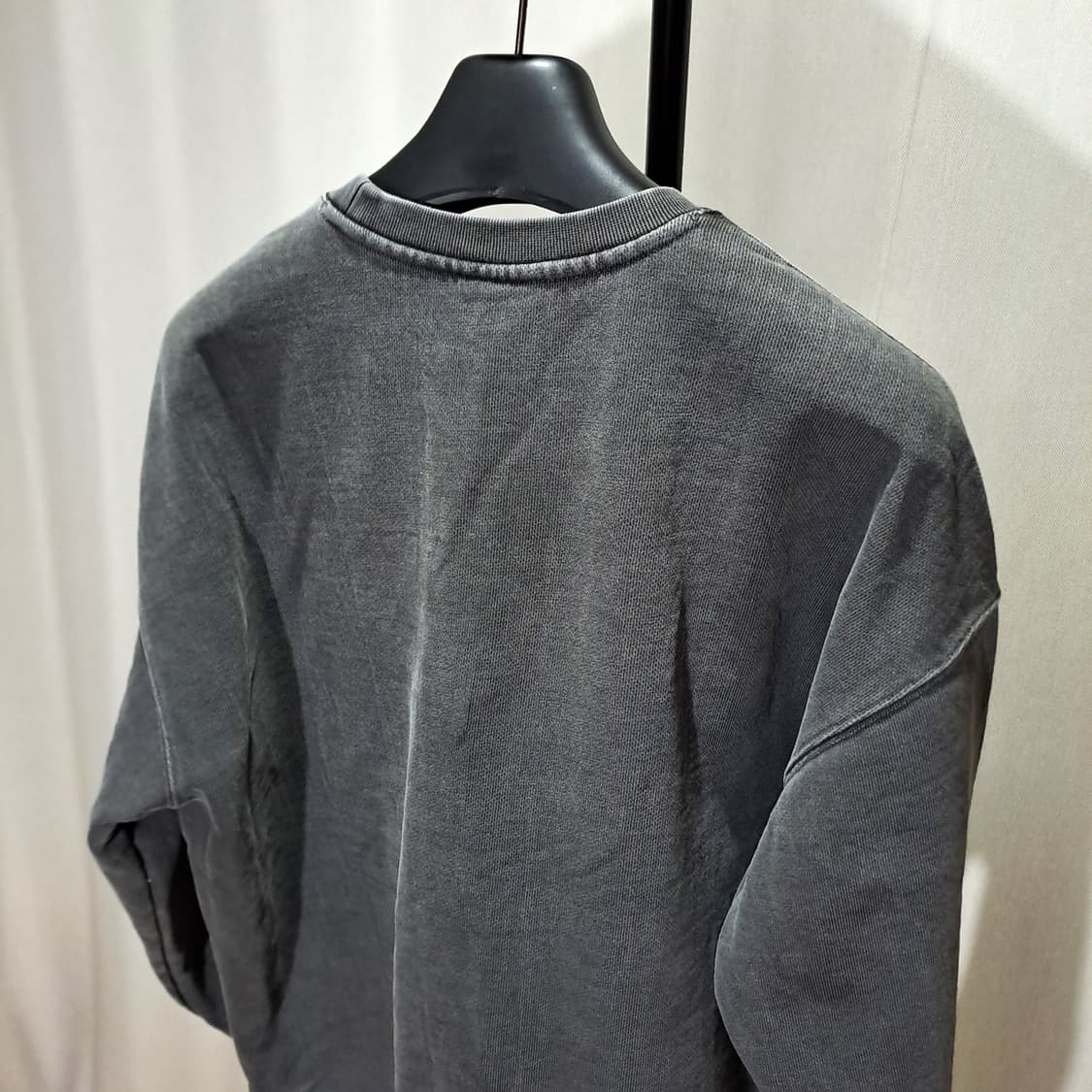 (새상품급 택포) 소버먼트 980g 가먼트 다잉 맨투맨 L B826 상품이미지6