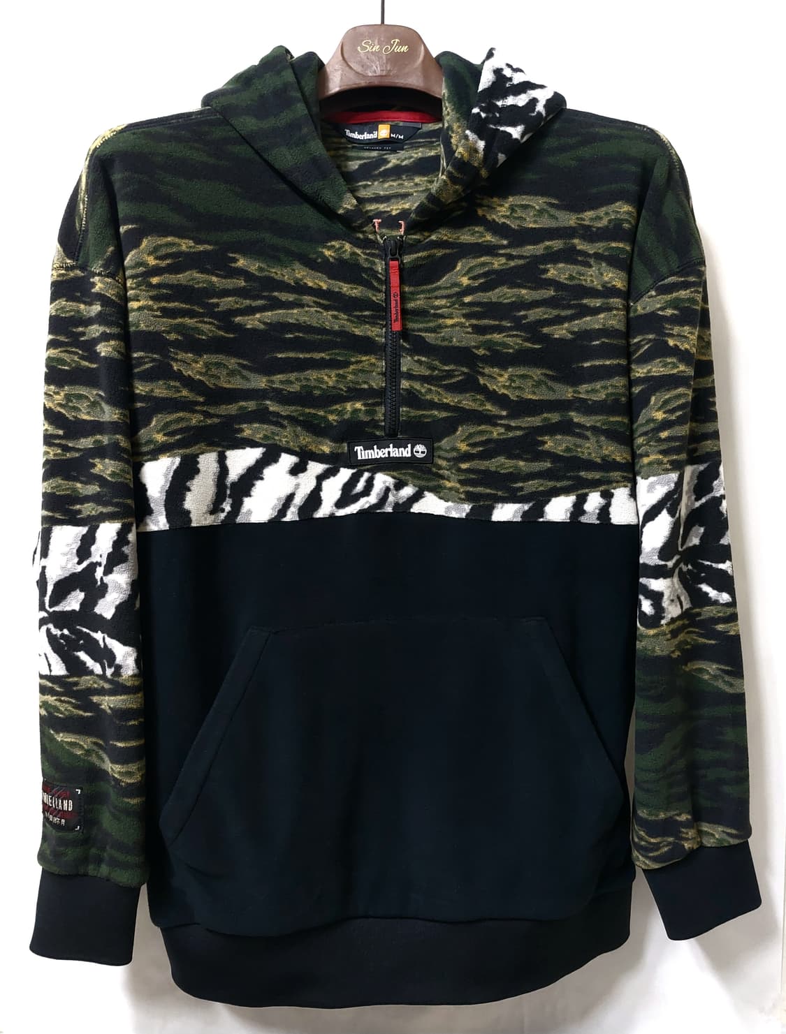 팀버랜드 플리스 후드 반집업 105~110 상품이미지3