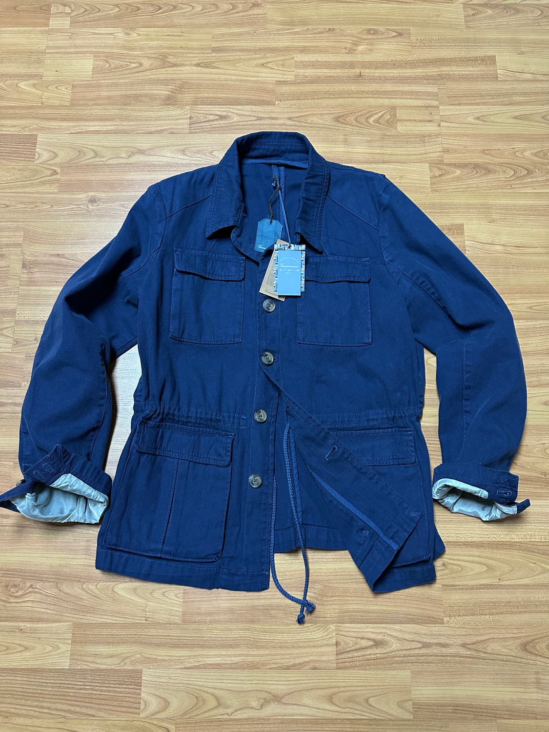 [새제품] 이태리 카미치시마 가먼트다잉 캔버스 필드자켓 IT52 상품이미지1