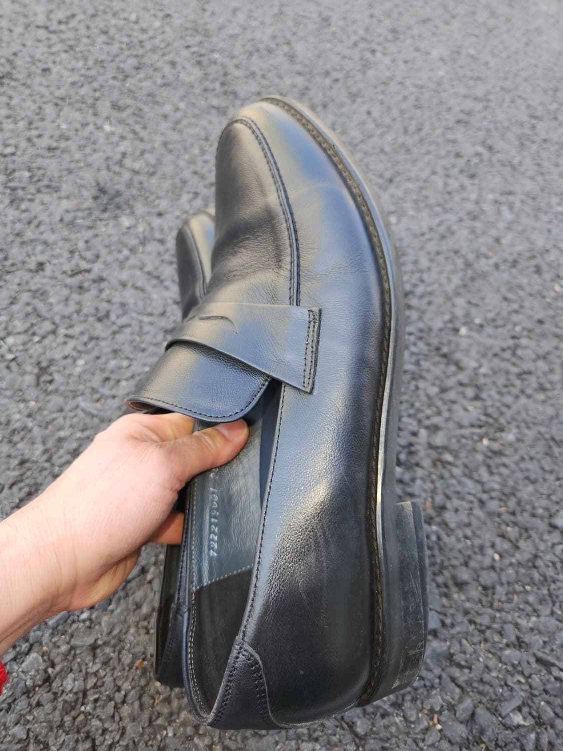 미소페 남성용 블랙 가죽 로퍼 260 상품이미지4