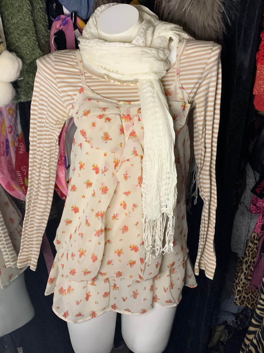 모리 히메 리본 블라우스 탑 상품이미지1